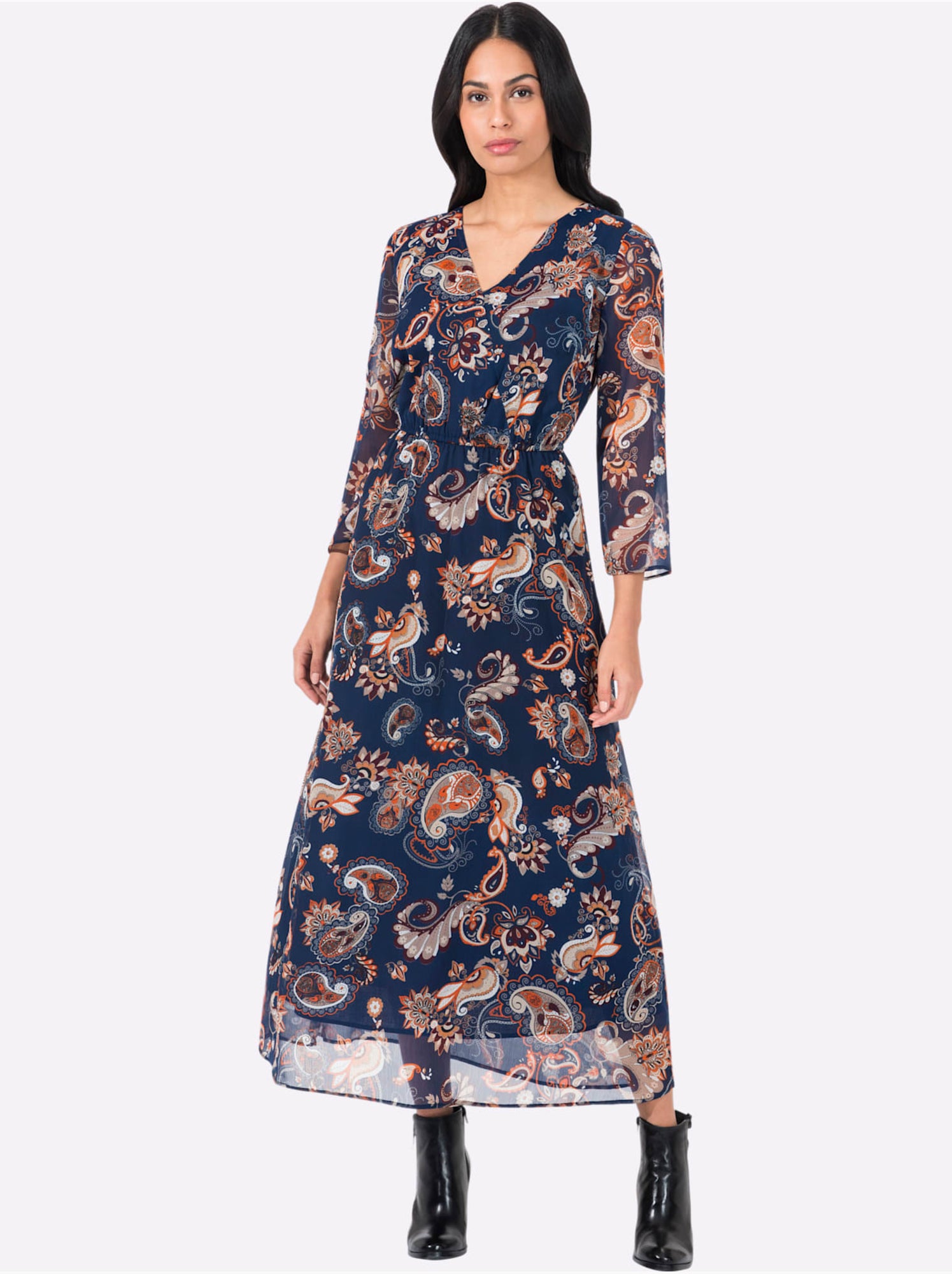 Robe longue qualité tissée - taille standard - witt - Bleu