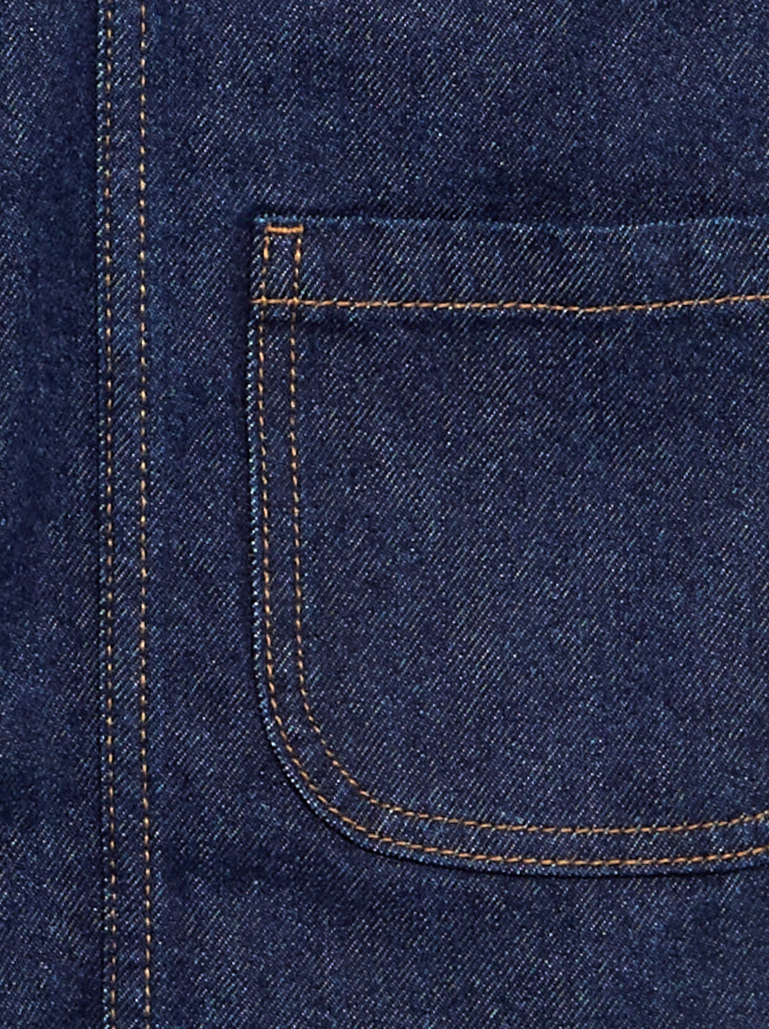 Robe salopette en jean avec 2 poches plaquées - Bleu (GHN16_3)