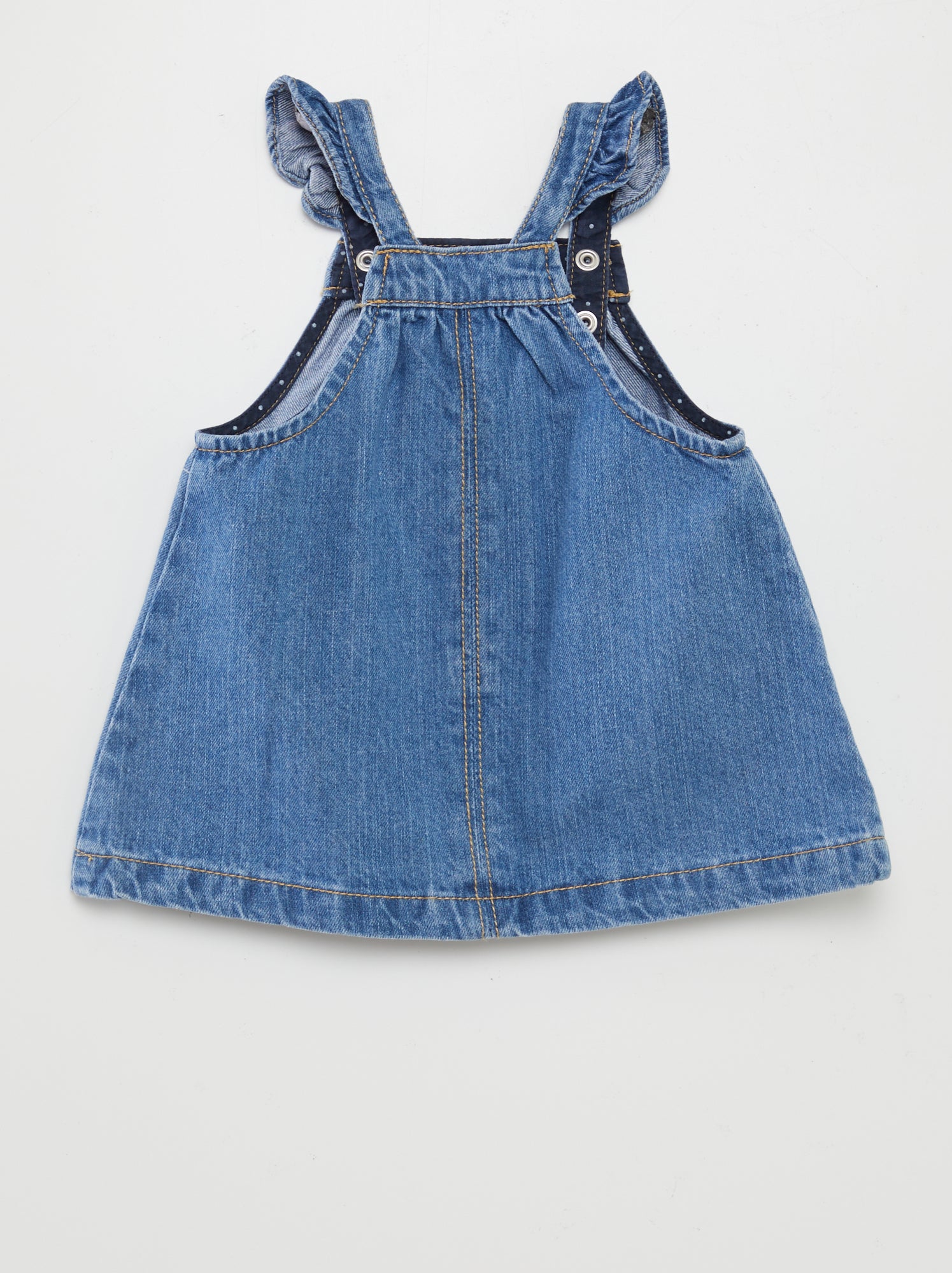 Robe salopette en jean - Bleu