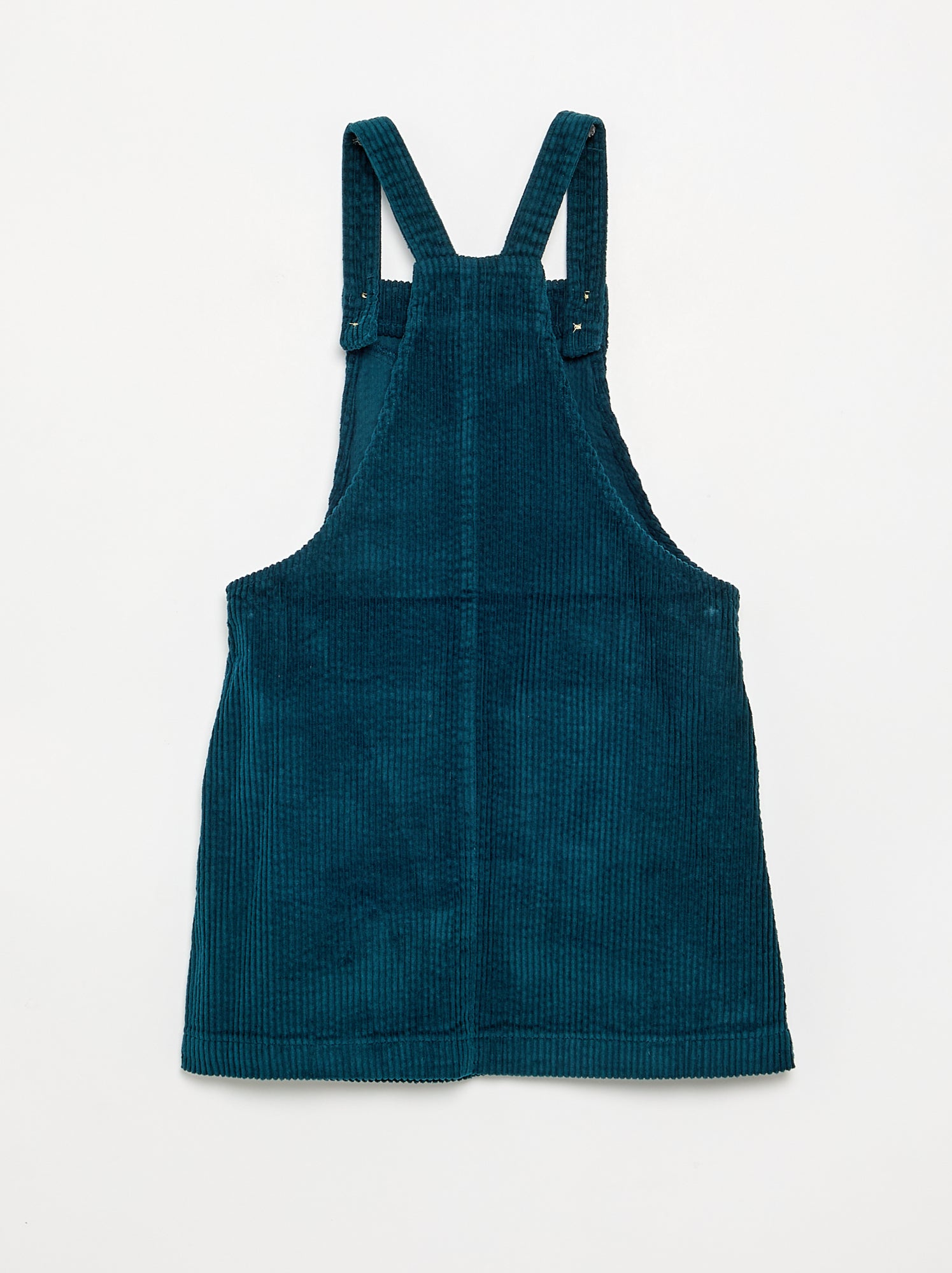 Robe salopette en velours côtelé - Bleu