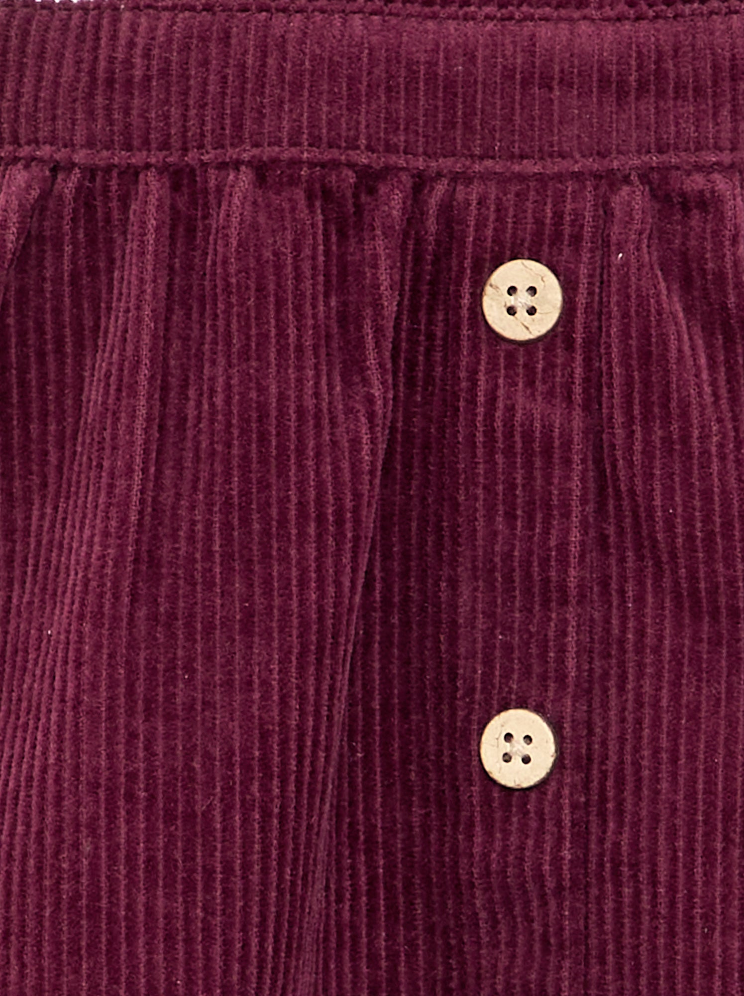 Robe salopette en velours côtelé - Violet