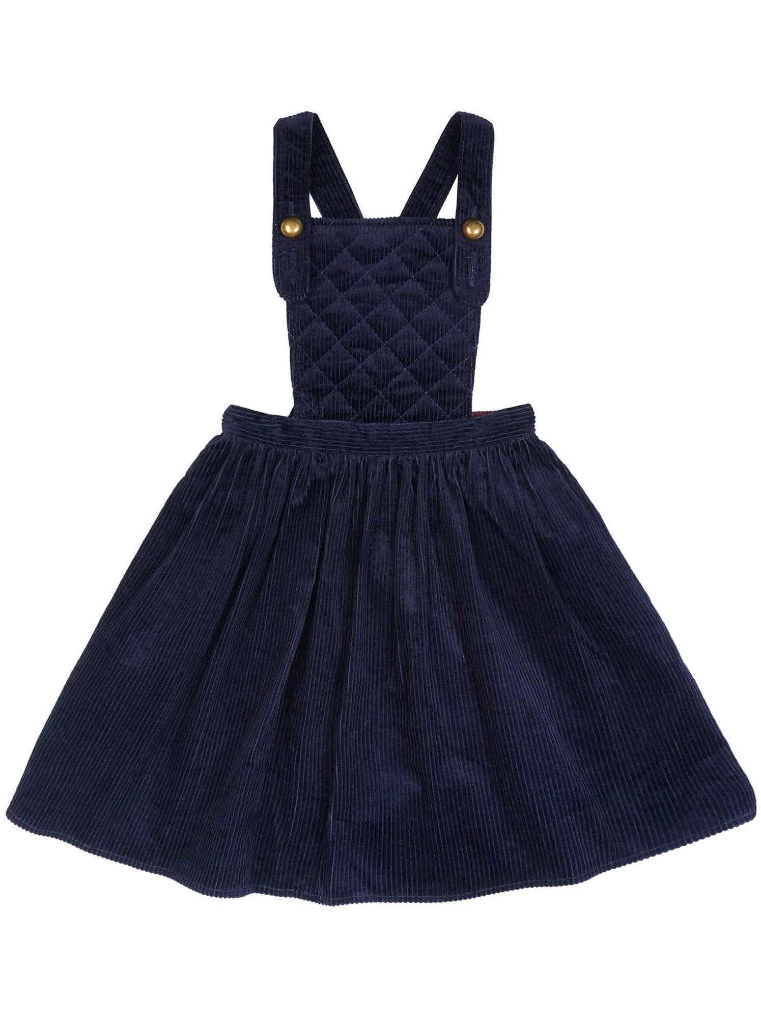 Robe Salopette Hiver   Velours    ECOLIÈRE - La Faute à Voltaire - Bleu marine
