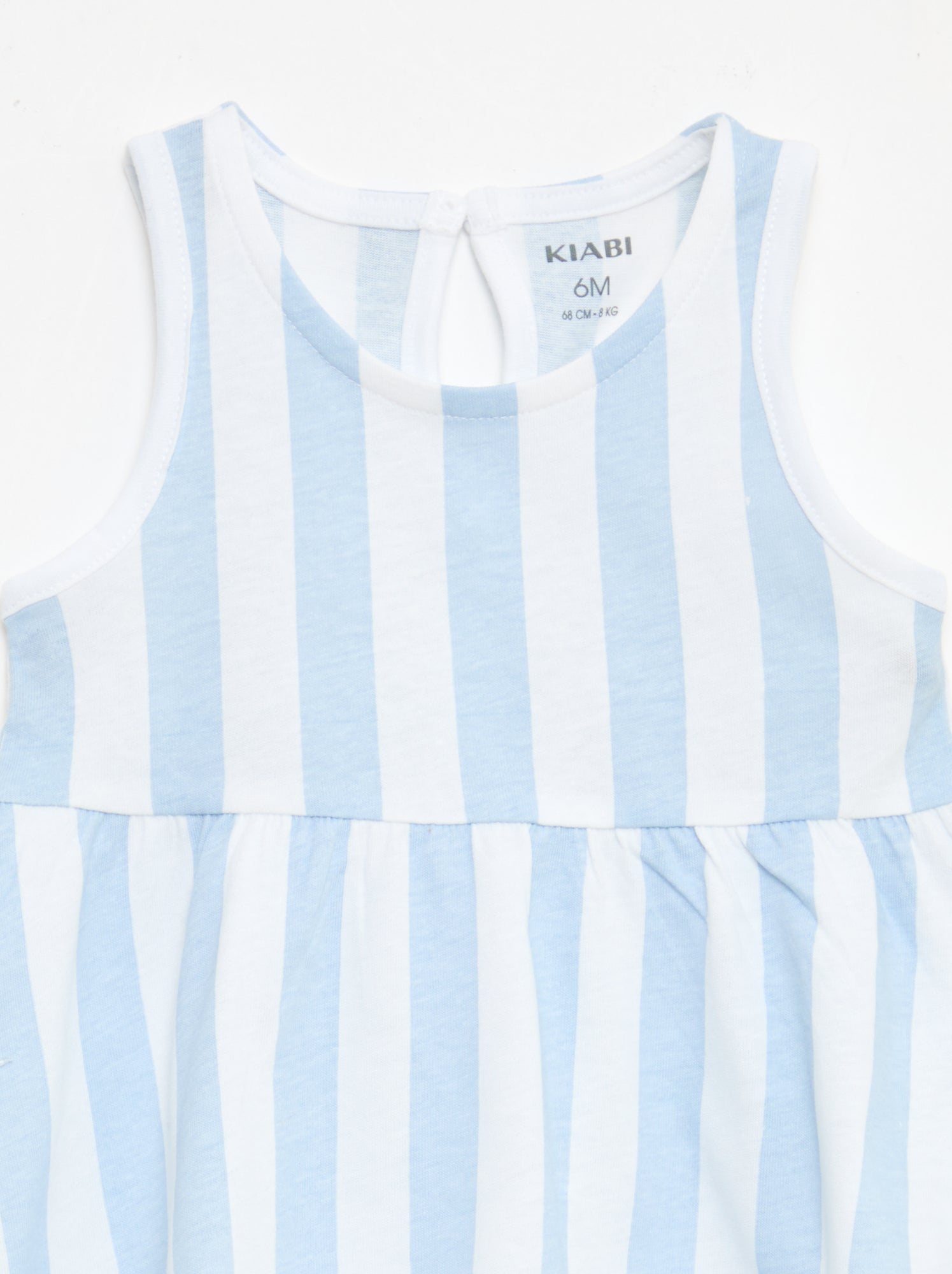 Robe sans manches à message - Bleu (FDJ23_6)