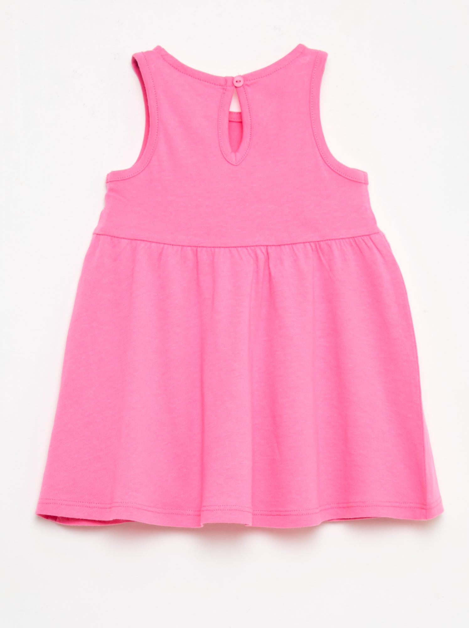 Robe sans manches à message - Rose (FDJ23_8)