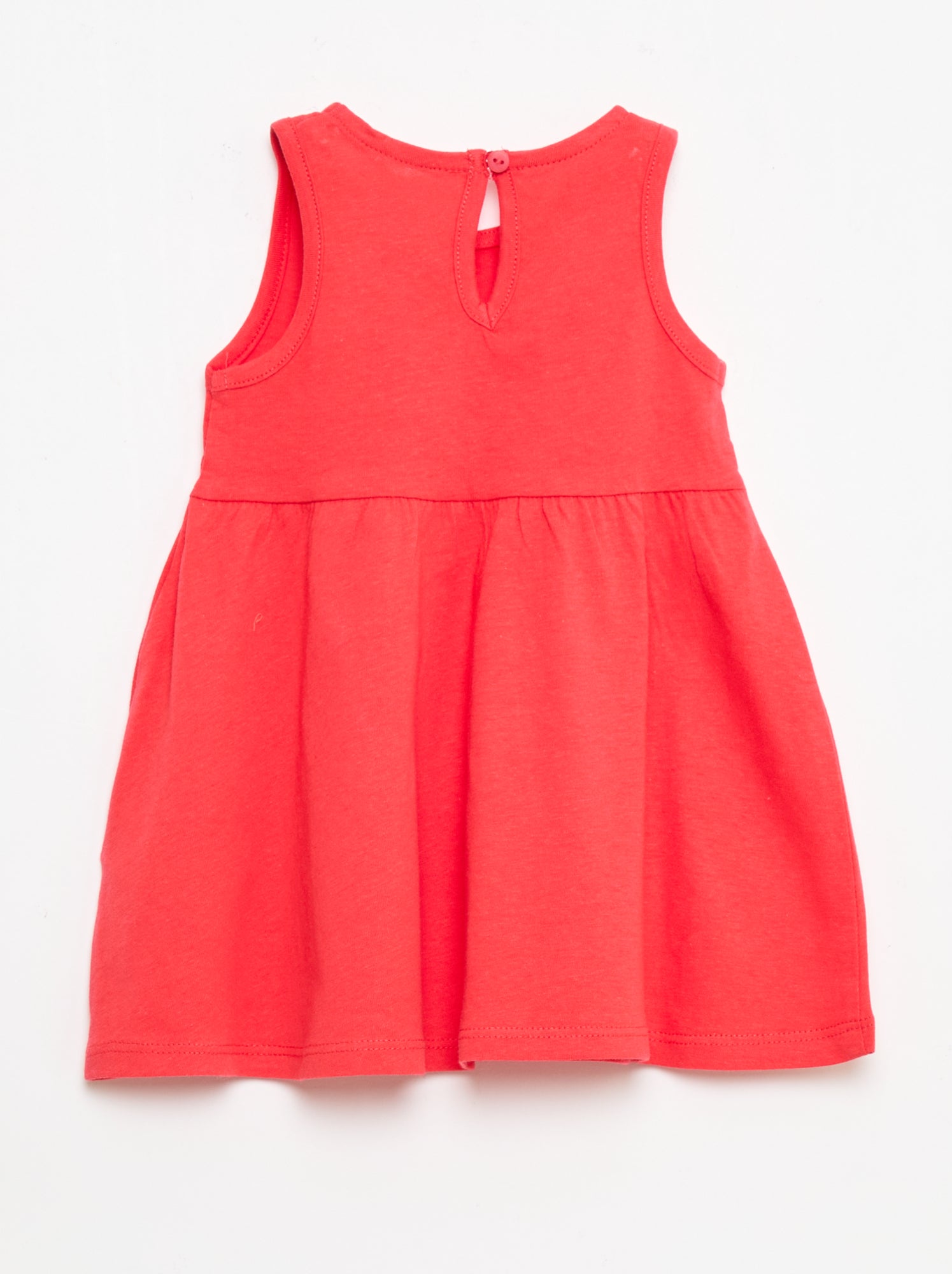 Robe sans manches à message - Rouge