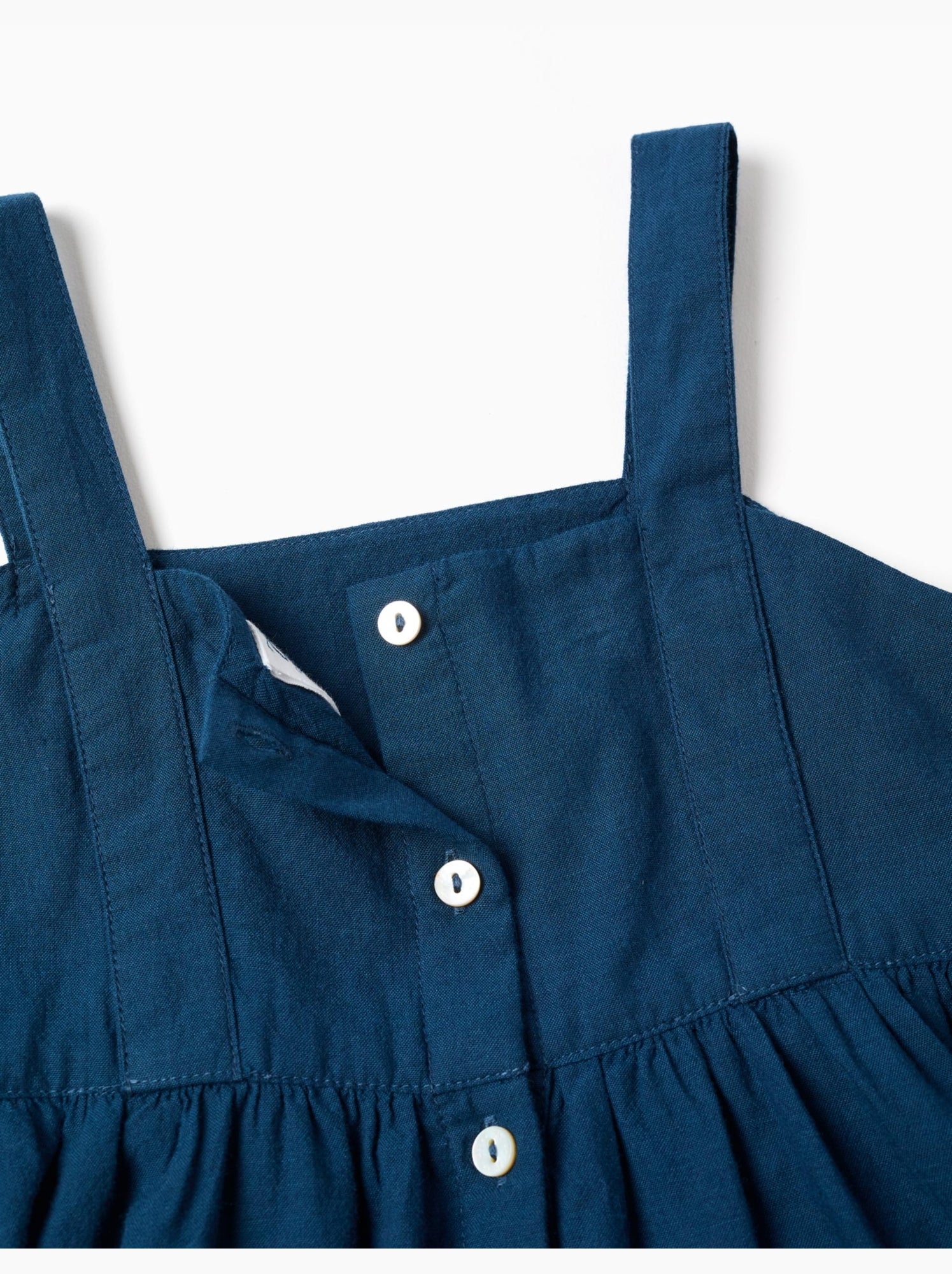 Robe sans manches en coton avec doublure you&me - Bleu Bleu