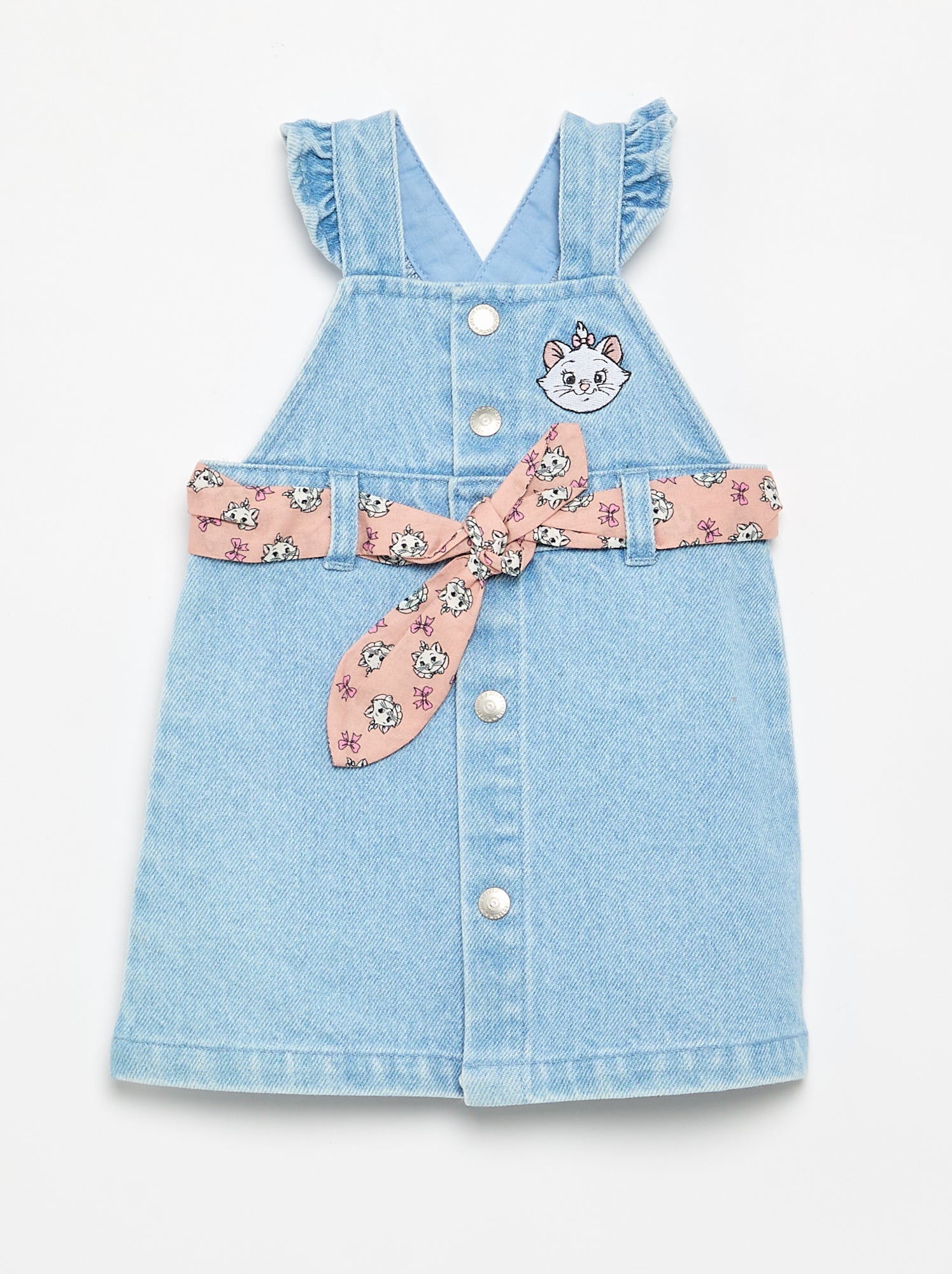 Robe sans manches en denim - Bleu (FZY40_1)