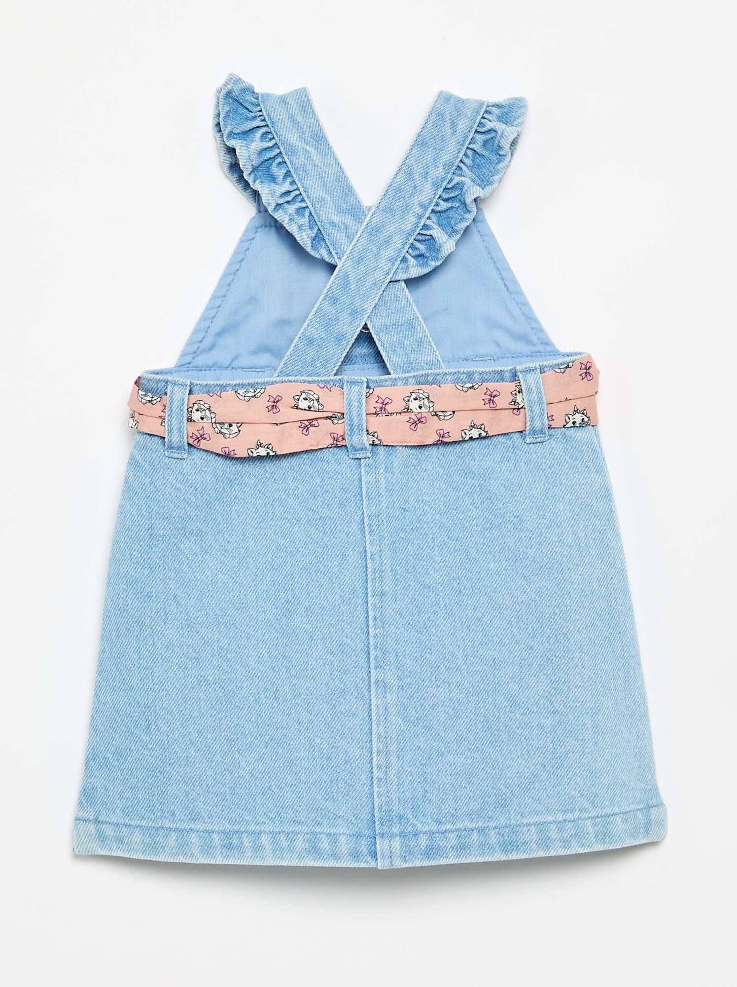 Robe sans manches en denim - Bleu (FZY40_1)