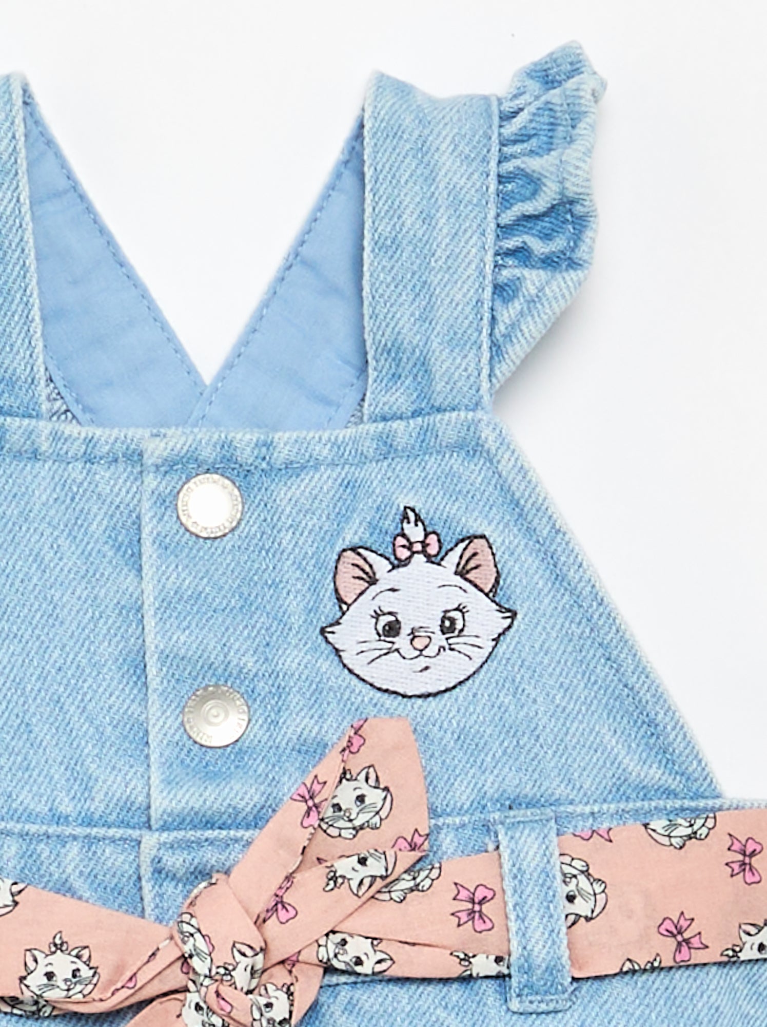 Robe sans manches en denim - Bleu (FZY40_1)