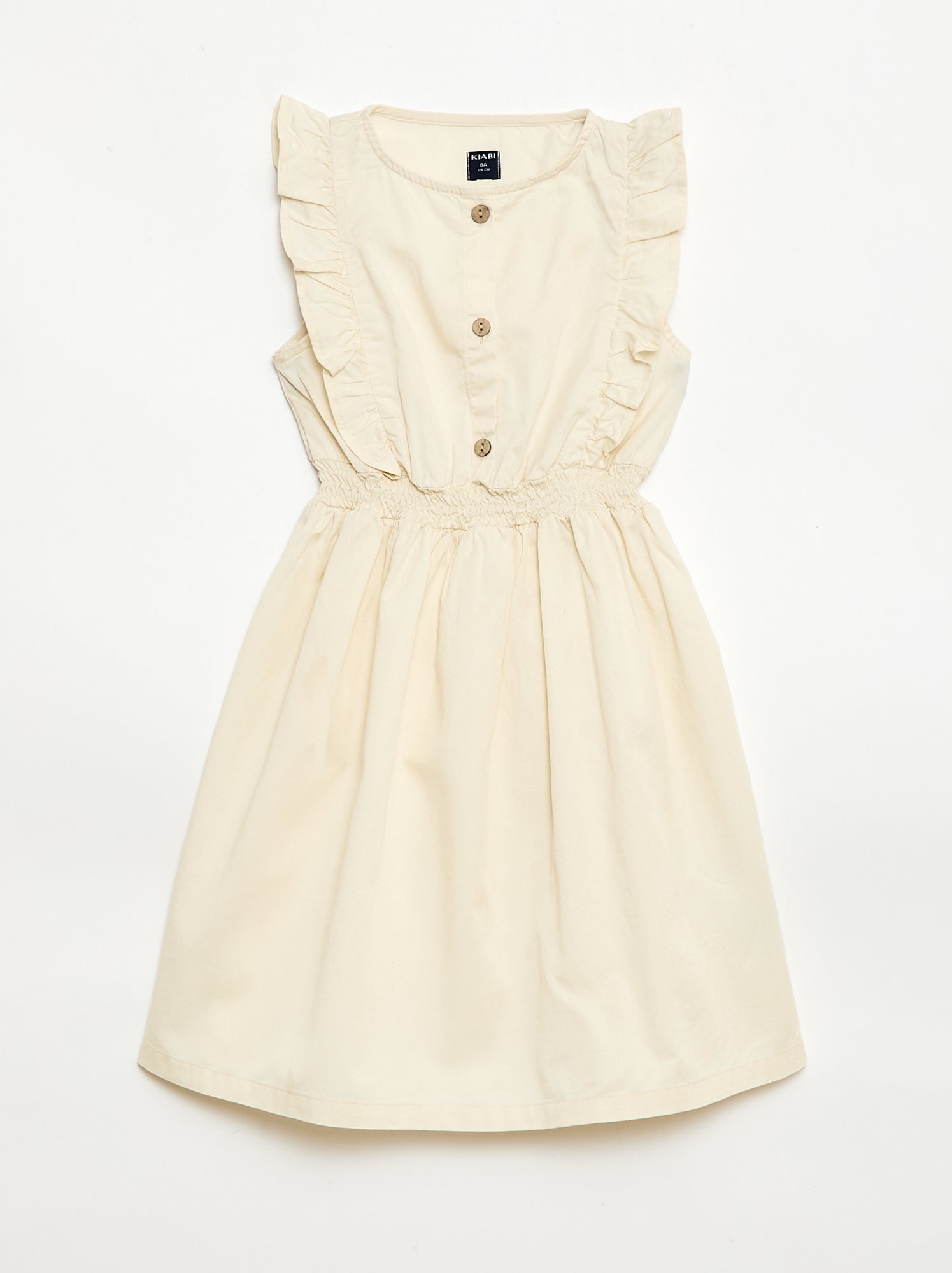 Robe sans manches en tissu léger - Blanc