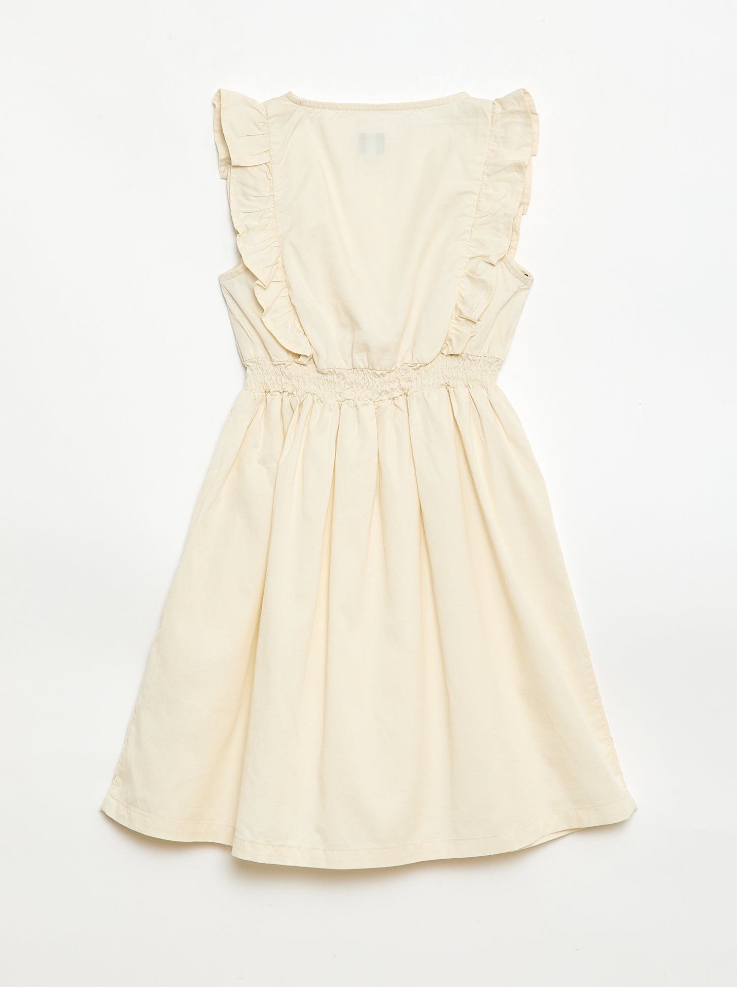 Robe sans manches en tissu léger - Blanc