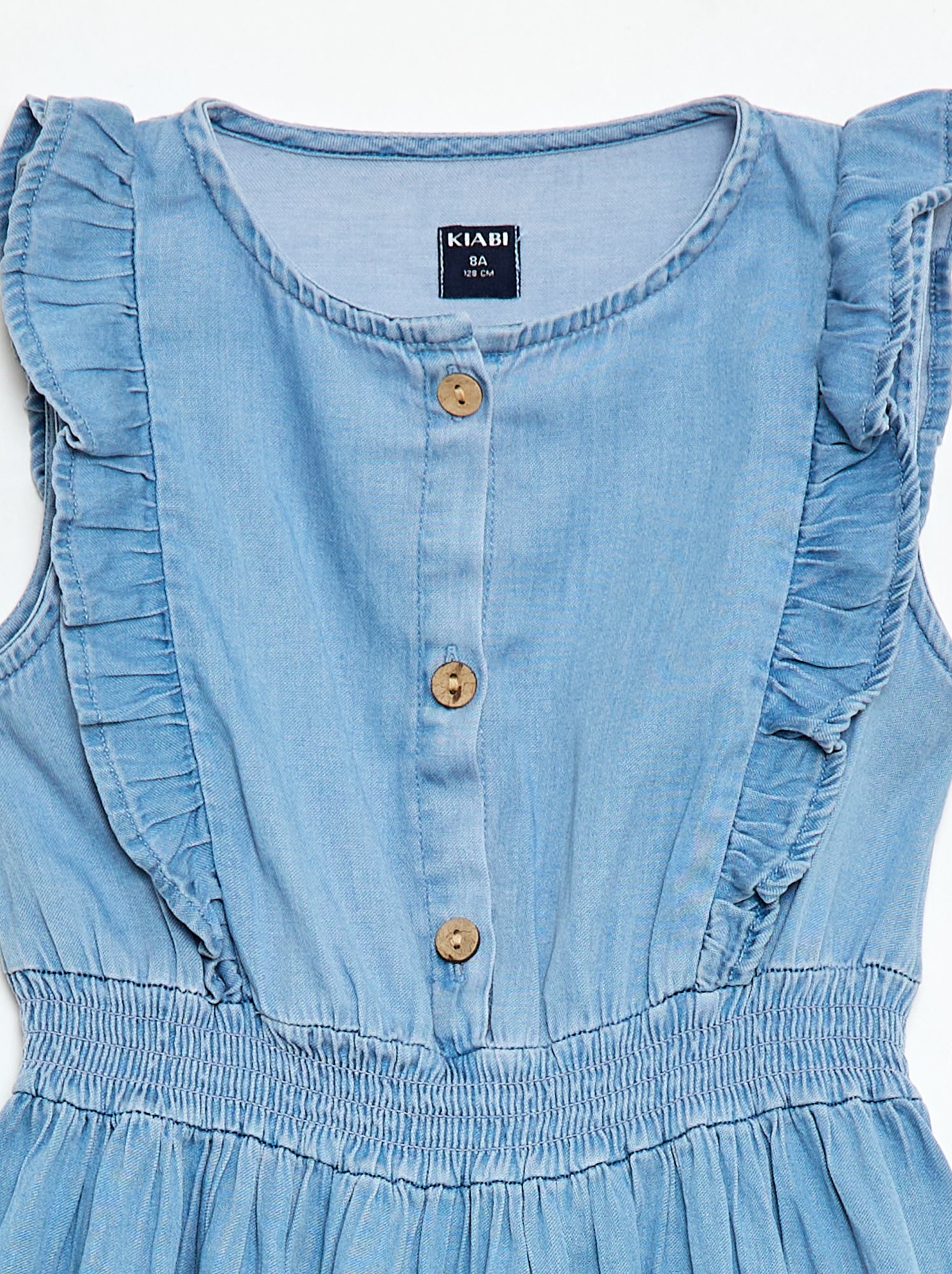 Robe sans manches en tissu léger - Bleu