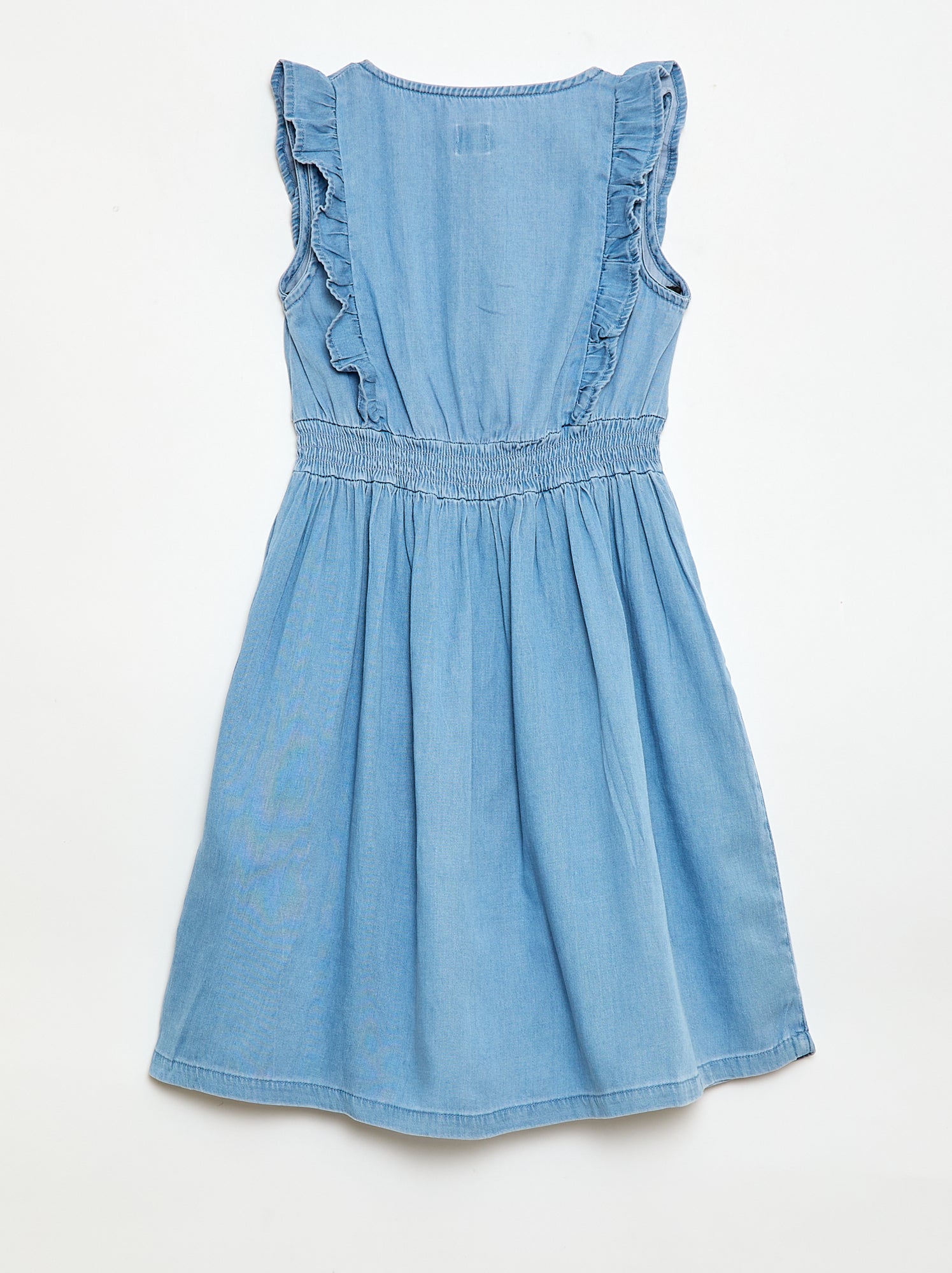 Robe sans manches en tissu léger - Bleu
