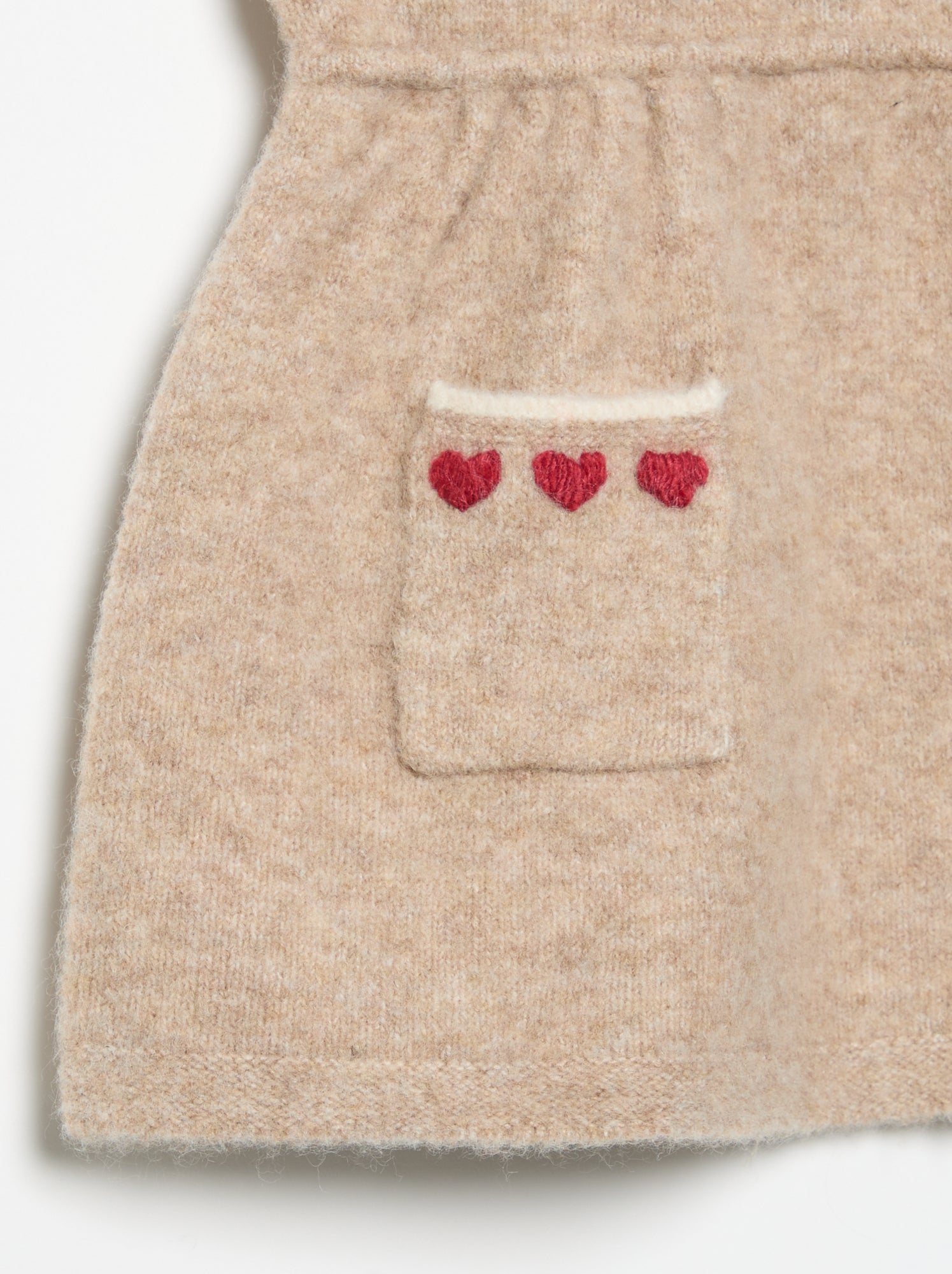 Robe sans manches en tricot - Beige