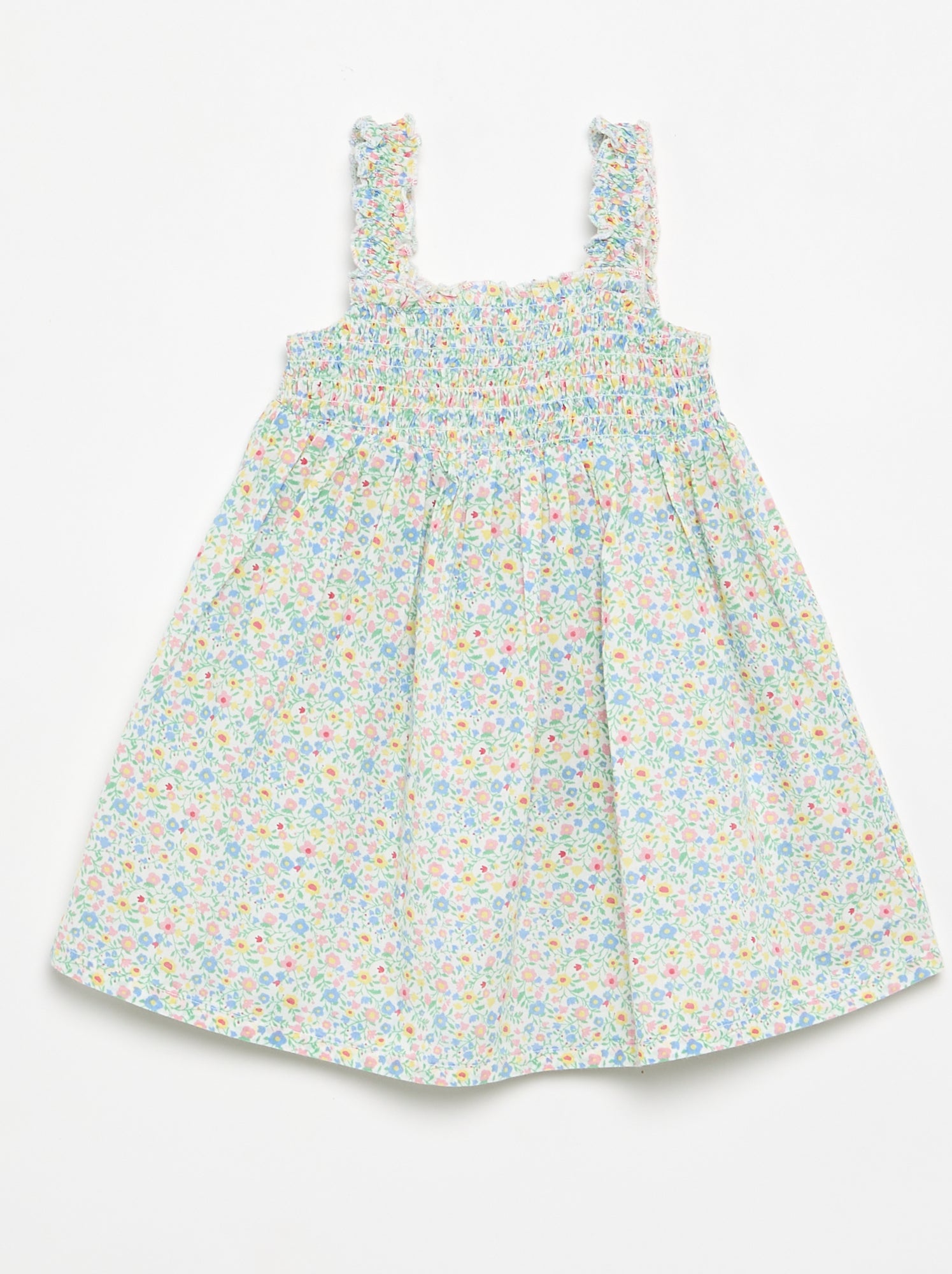 Robe sans manches en voile de coton - Blanc (FWY30_1)