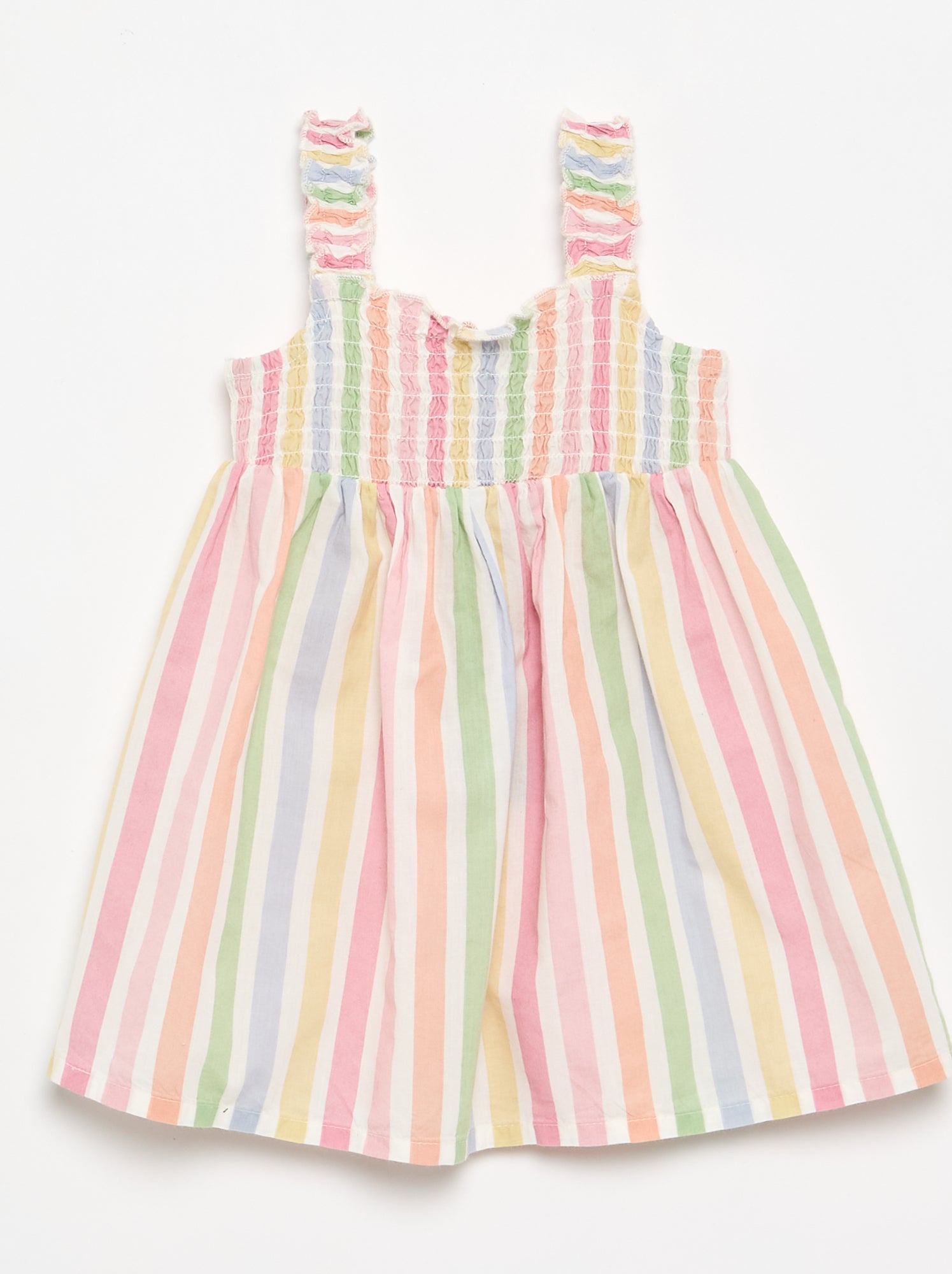 Robe sans manches en voile de coton - Blanc (FWY30_2)