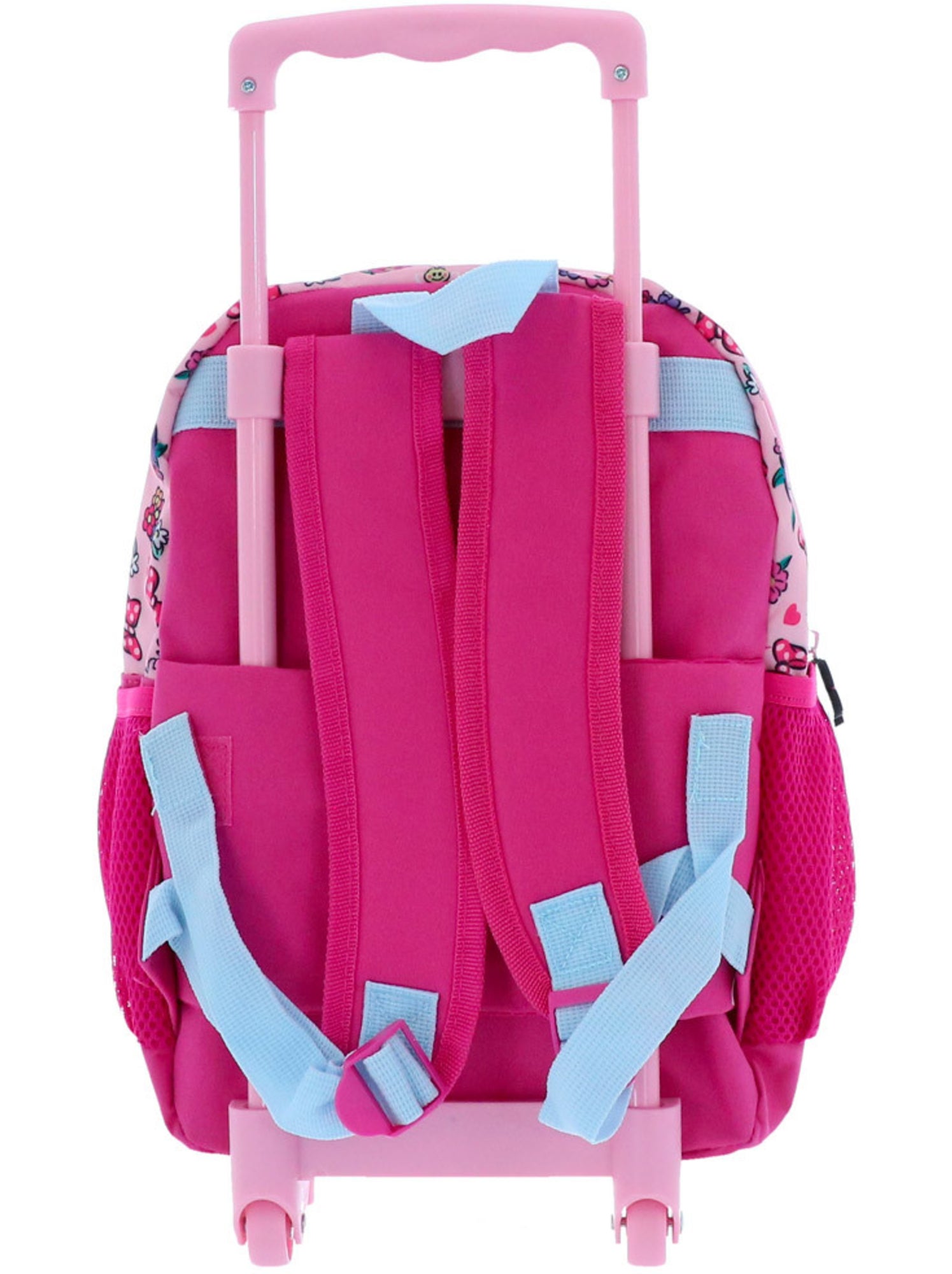 Sac à dos à roulettes minnie fleurs 3d textile 36 cm - Multicolore