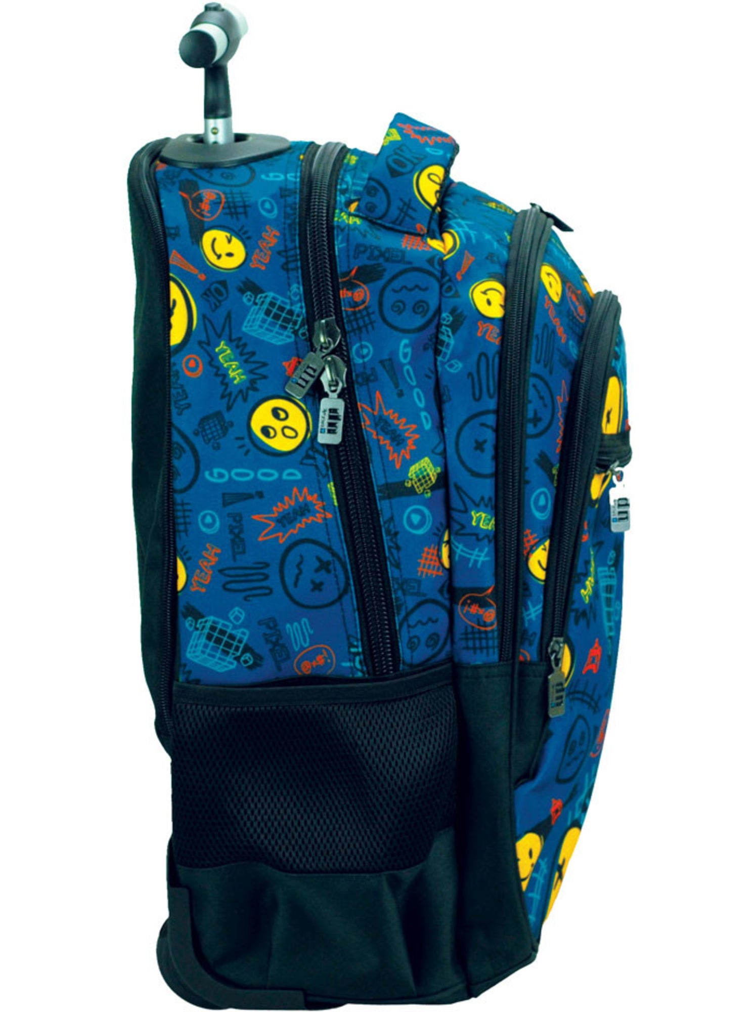 Sac à dos à roulettes – smiley back me up all over 2 compartiments – 48 cm – cmp - Multicolore