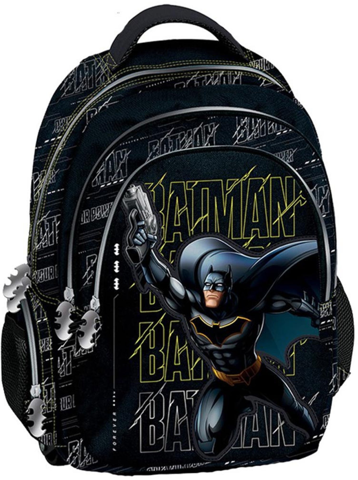 Sac à dos anatomique batman en tissu graffiti - Noir Blanc Gris
