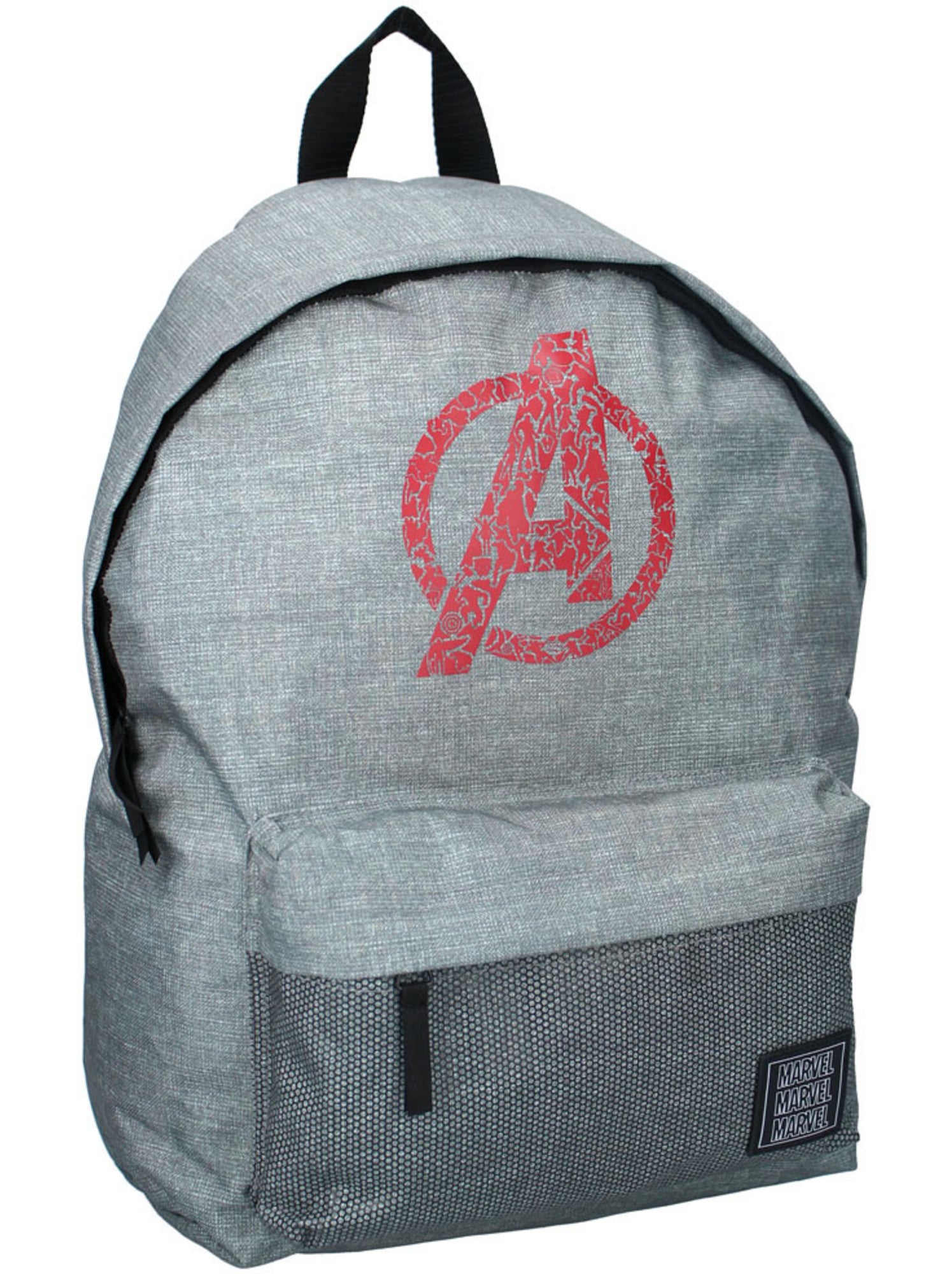 Sac à dos avengers en polyester texturé - Gris