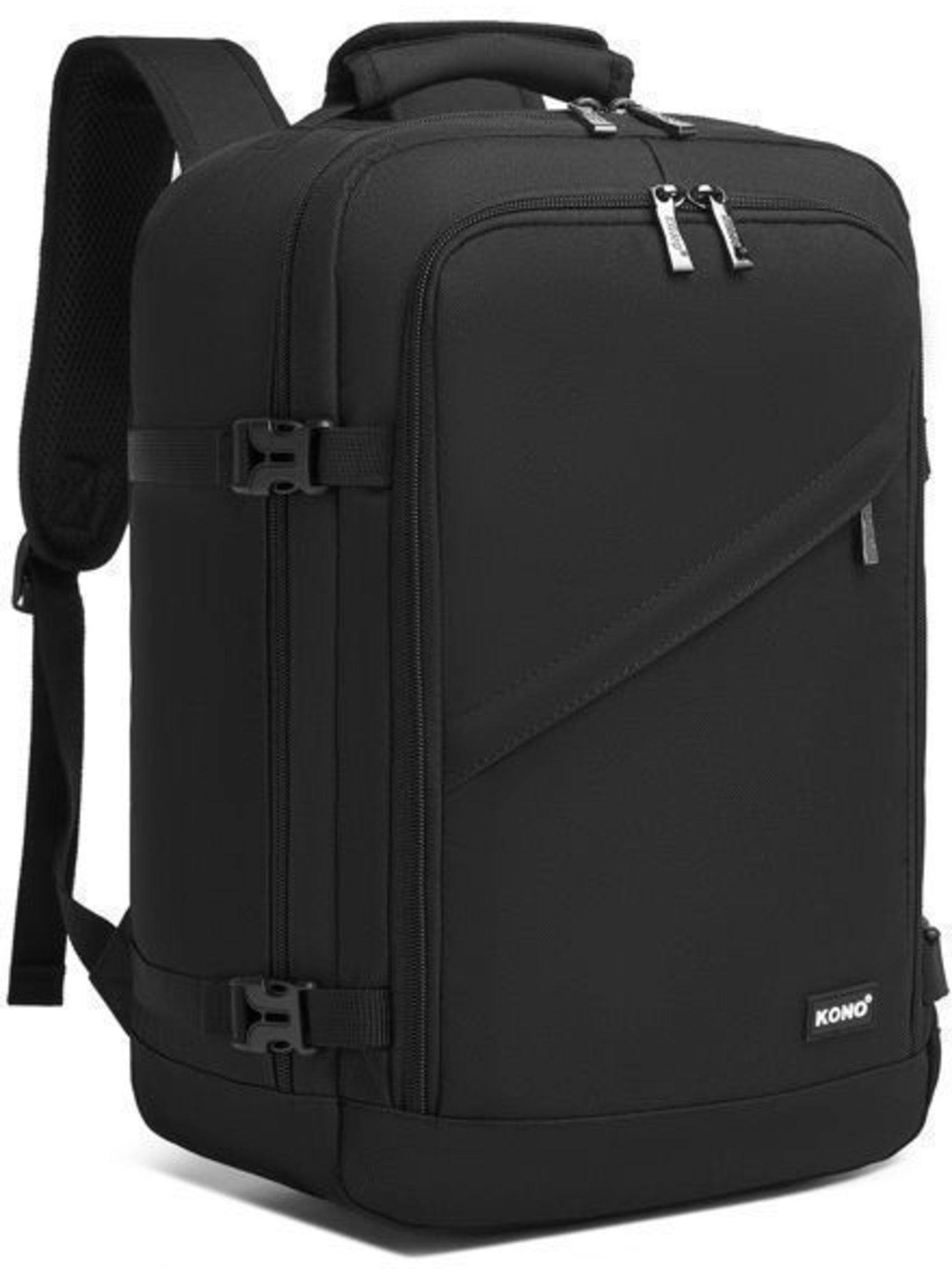 Sac à dos cabine 40x20x25 cm 20 l sous-siège ryanair - kono - Noir