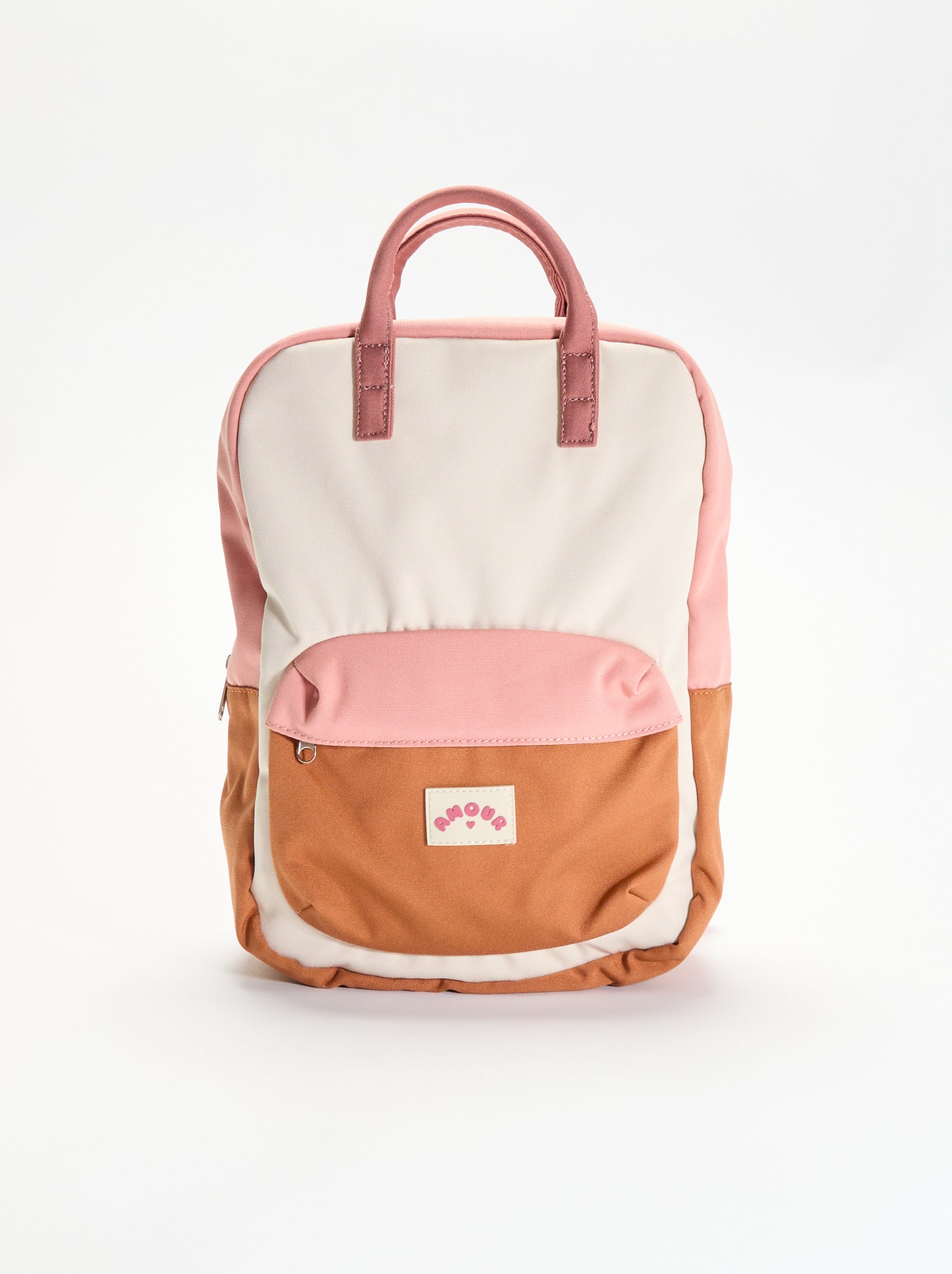 Sac à dos color block - Beige