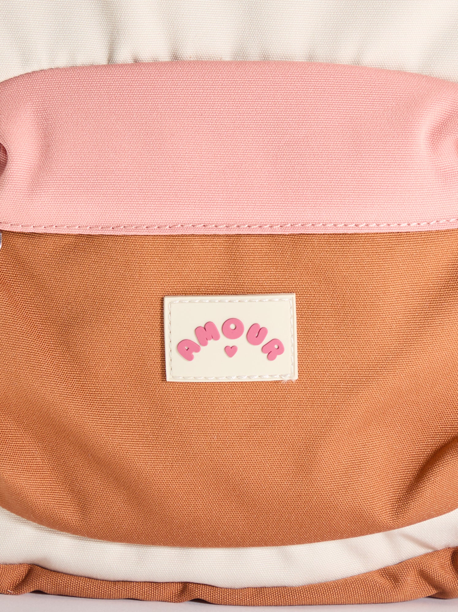 Sac à dos color block - Beige