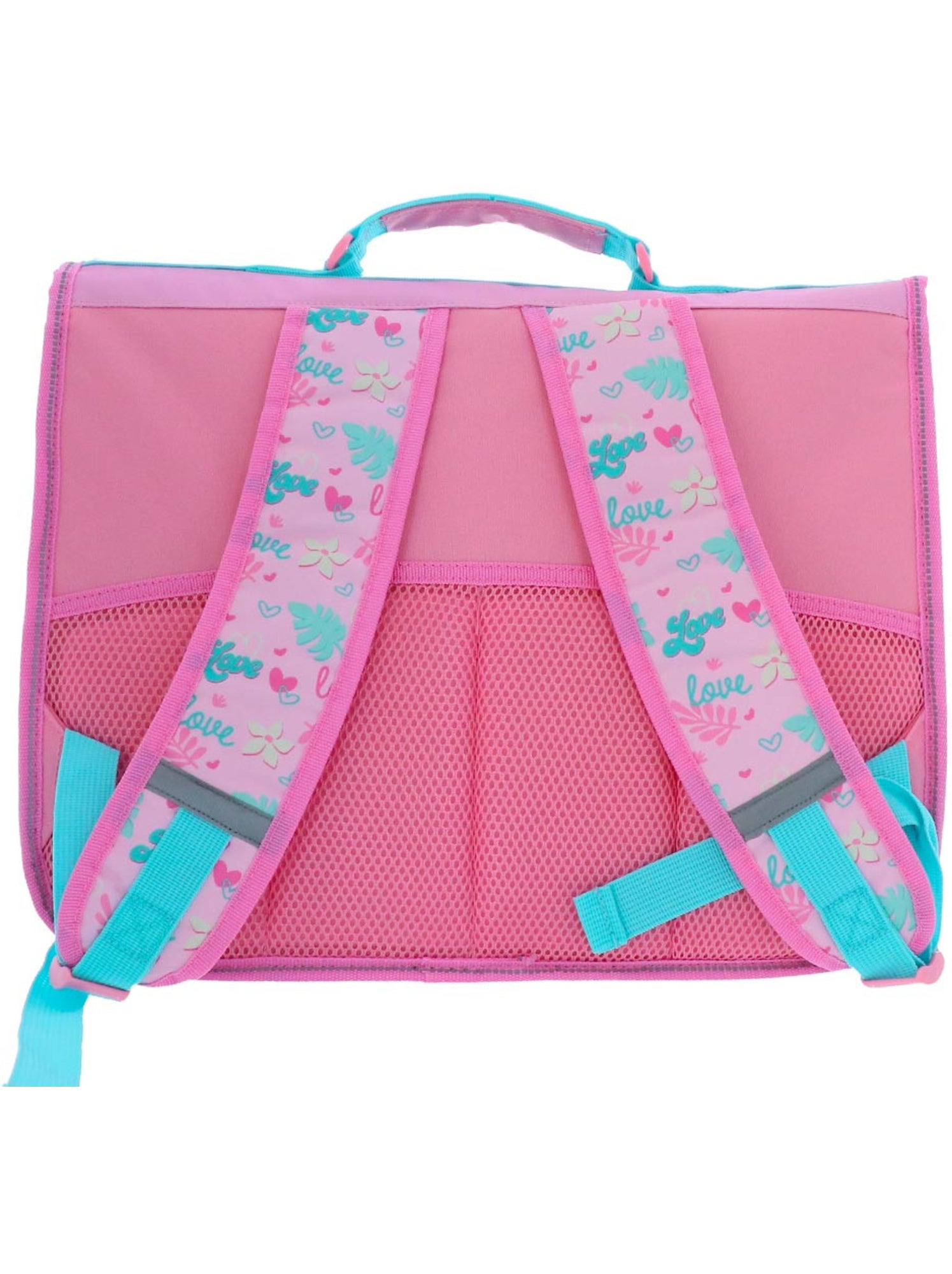 Sac à dos écolier à rabat lilo & stitch angel 41 cm polyester - Blanc Rose Bleu