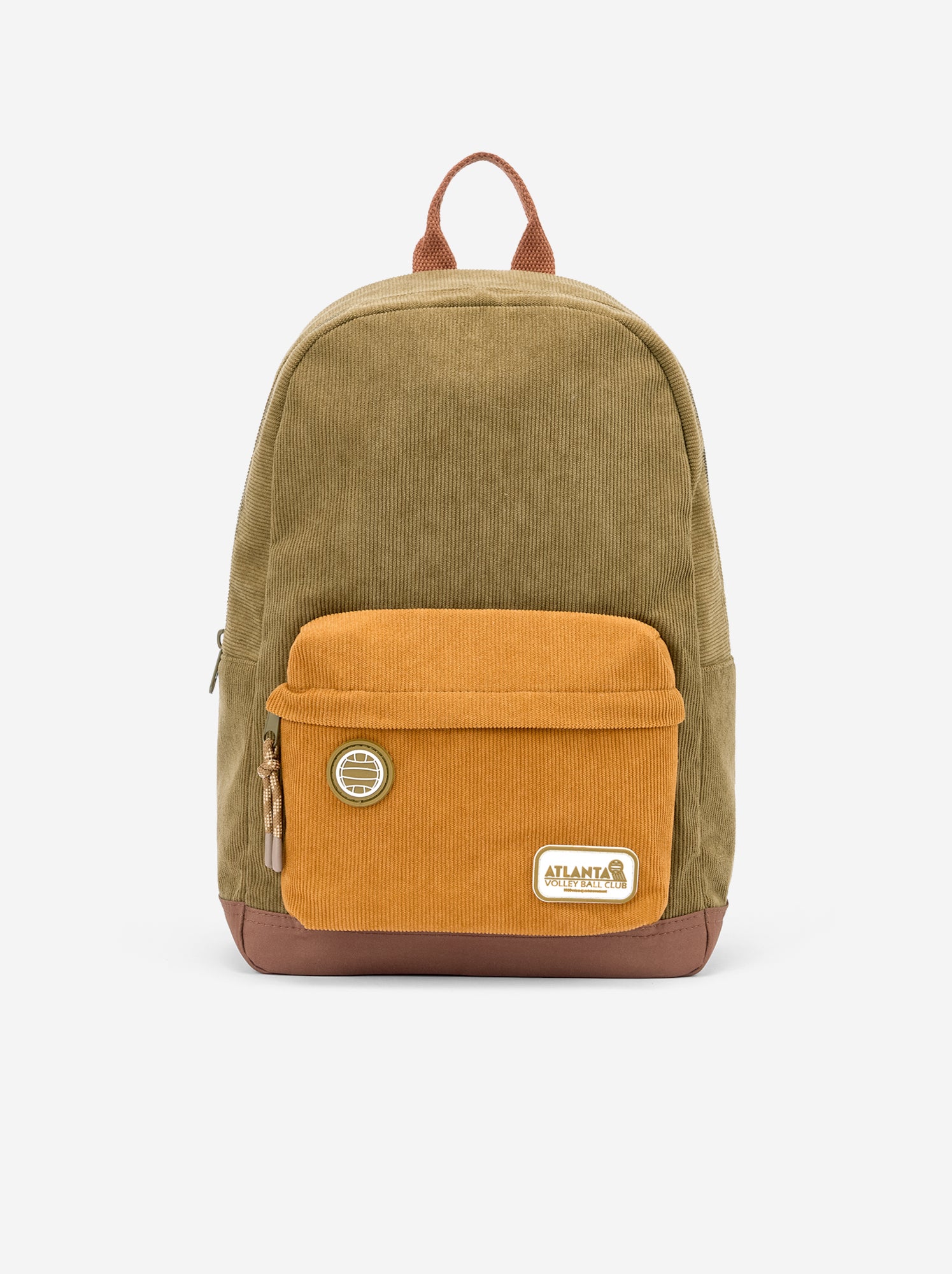 Sac à dos effet velours - Kaki