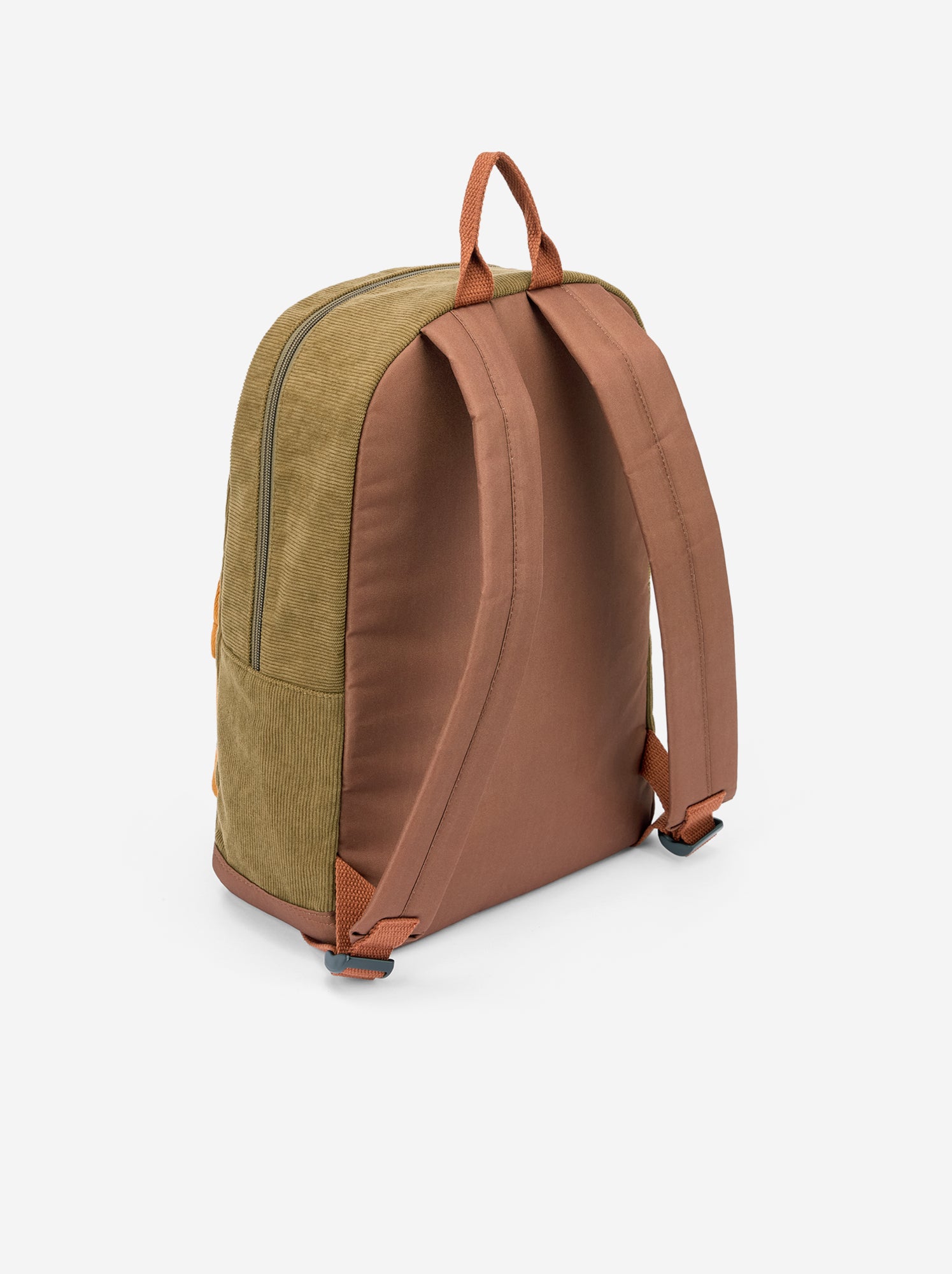 Sac à dos effet velours - Kaki
