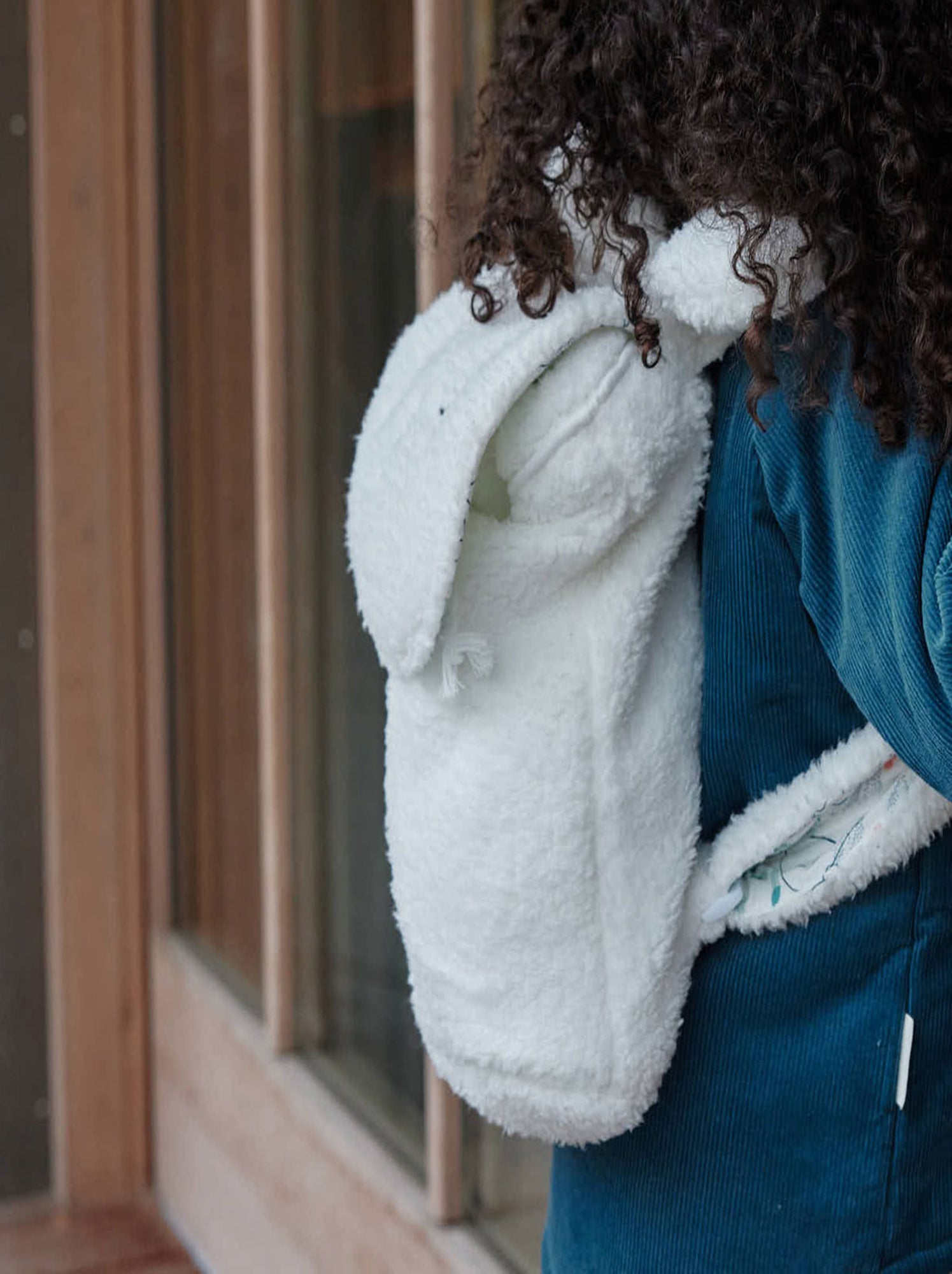 Sac à dos enfant en sherpa alaska - Ecru