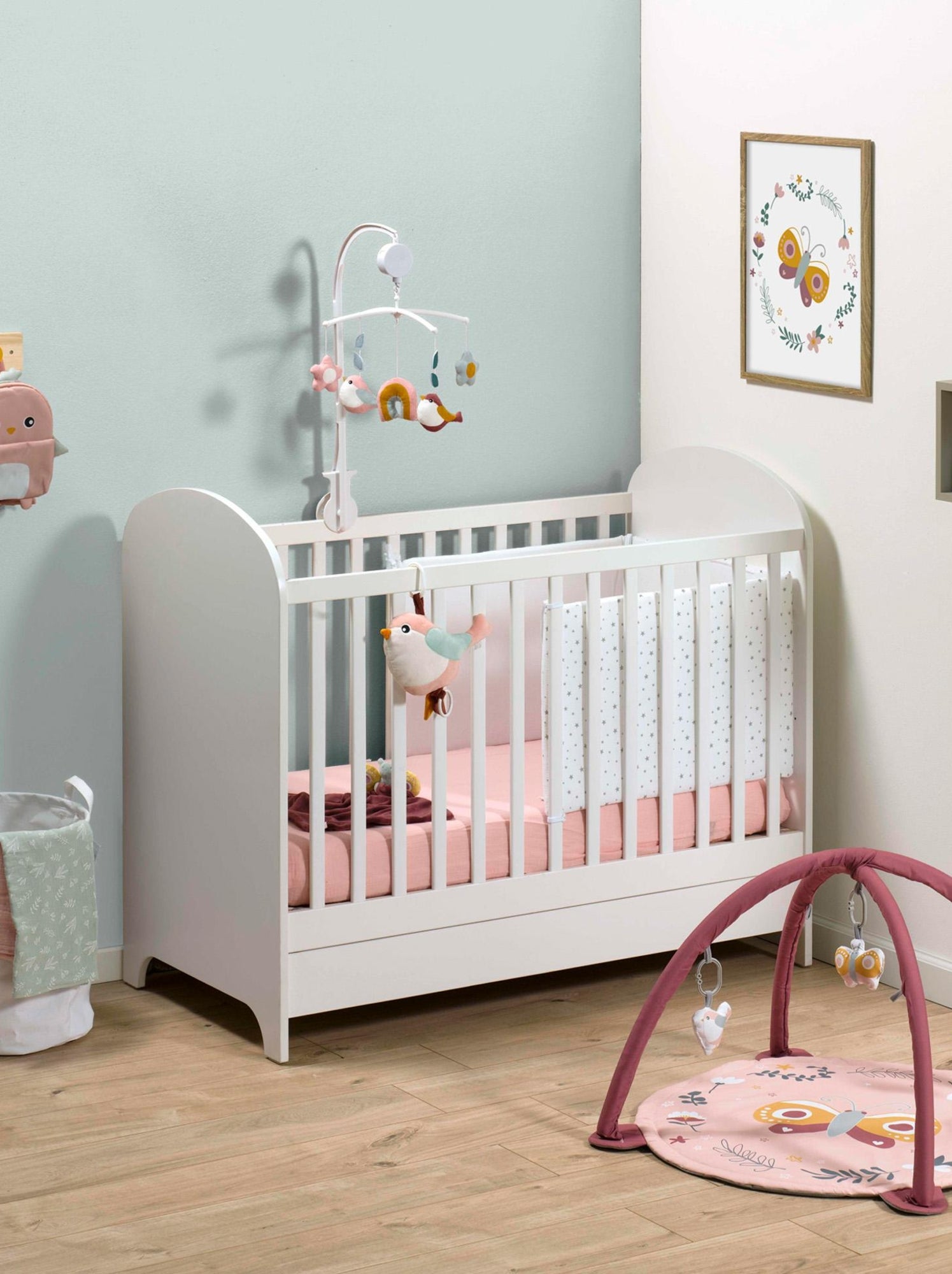 Sac a dos enfant petit oiseau - Rose