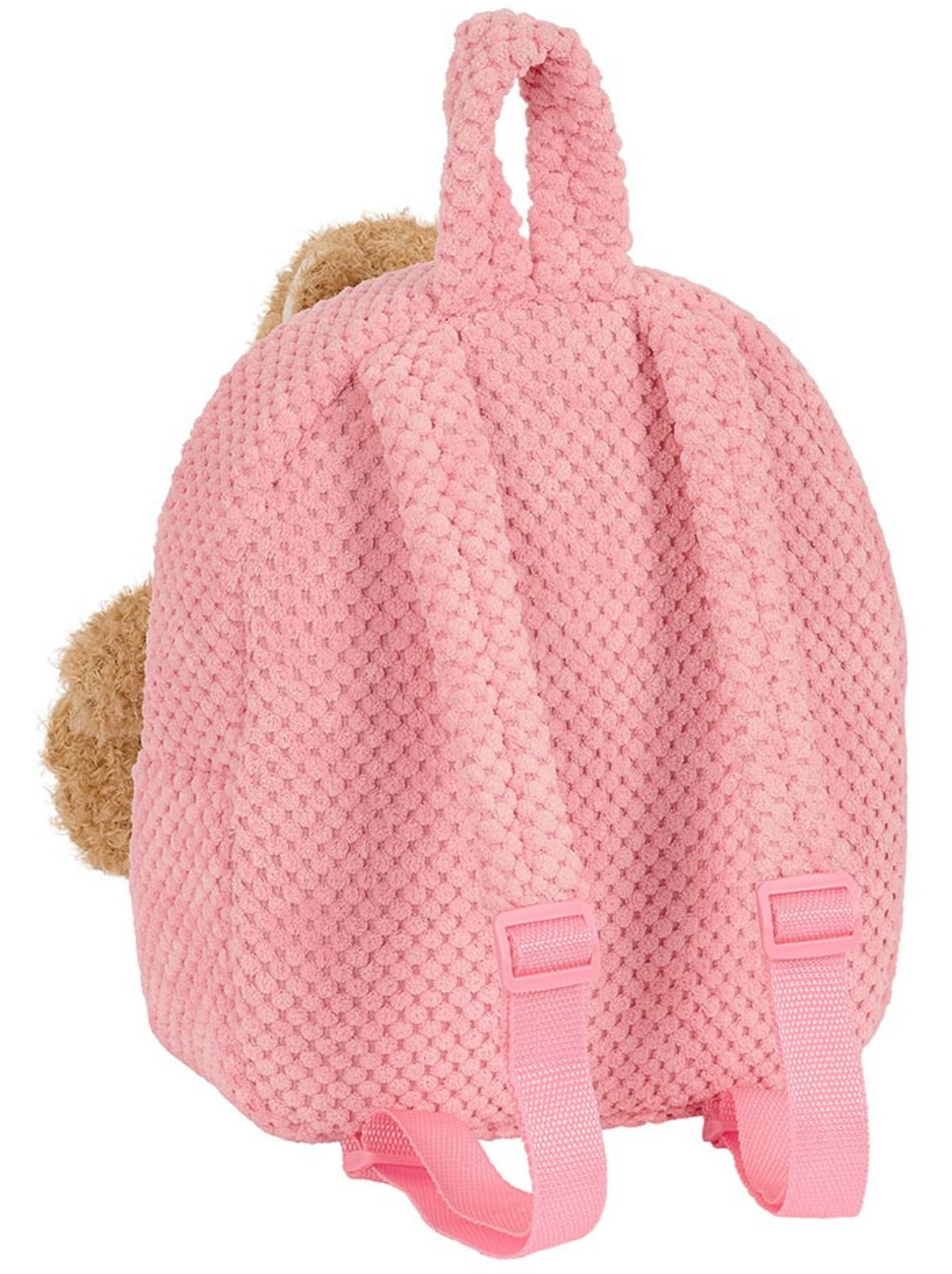 Sac à dos maternelle peluche avec ourson amovible safta - Bleu