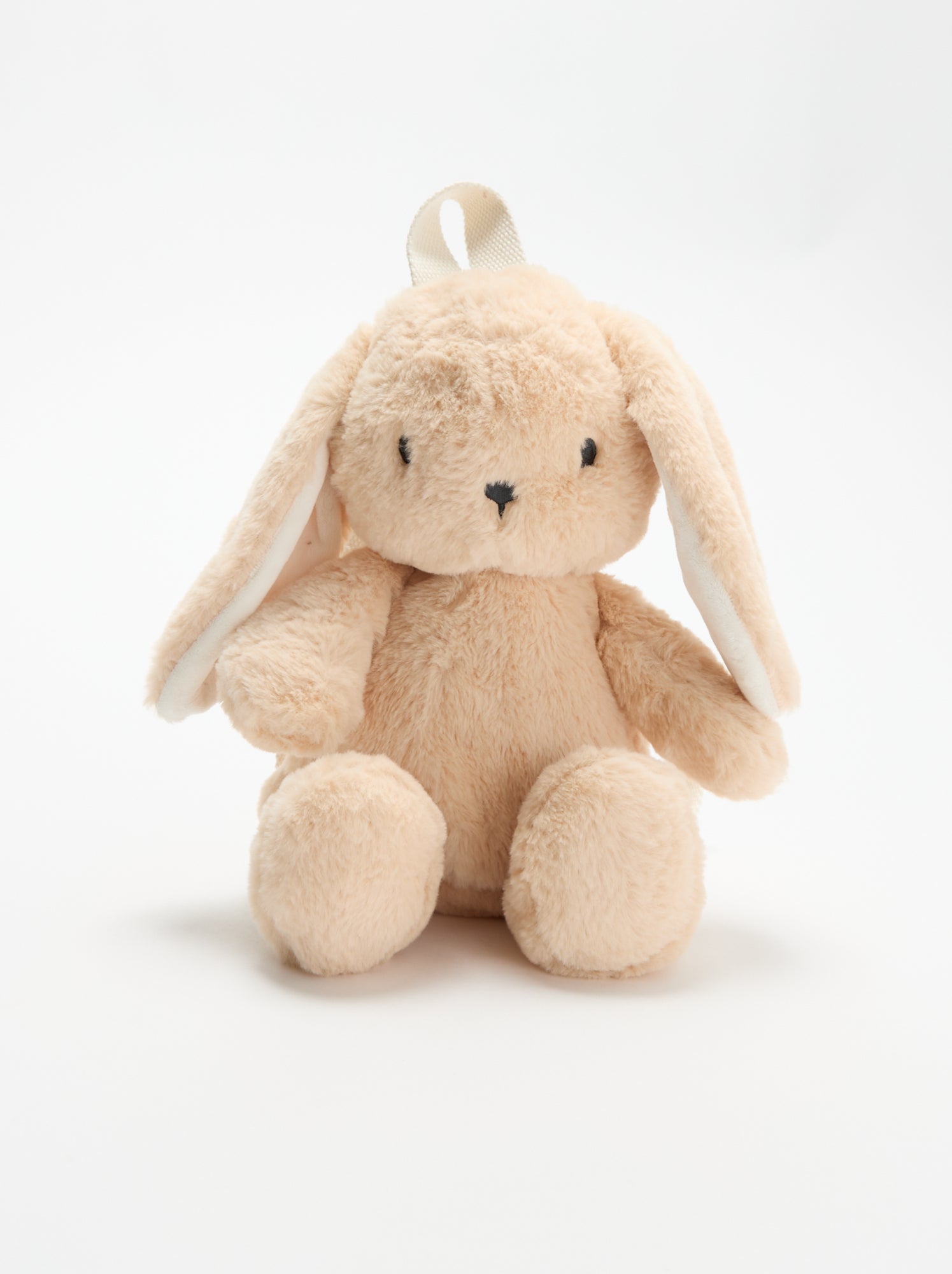 Sac à dos peluche lapin - Beige