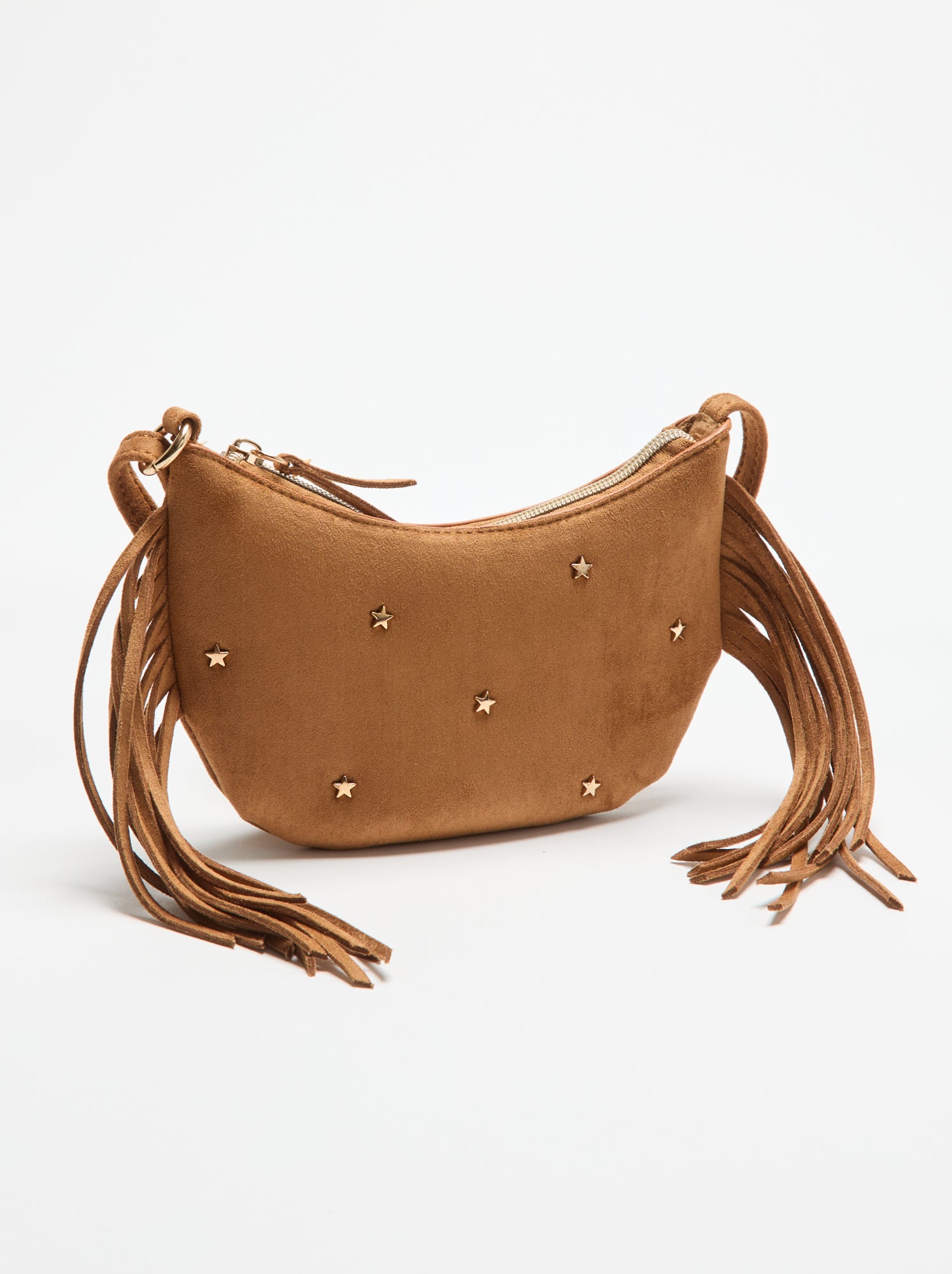 Sac à franges version mini - Beige