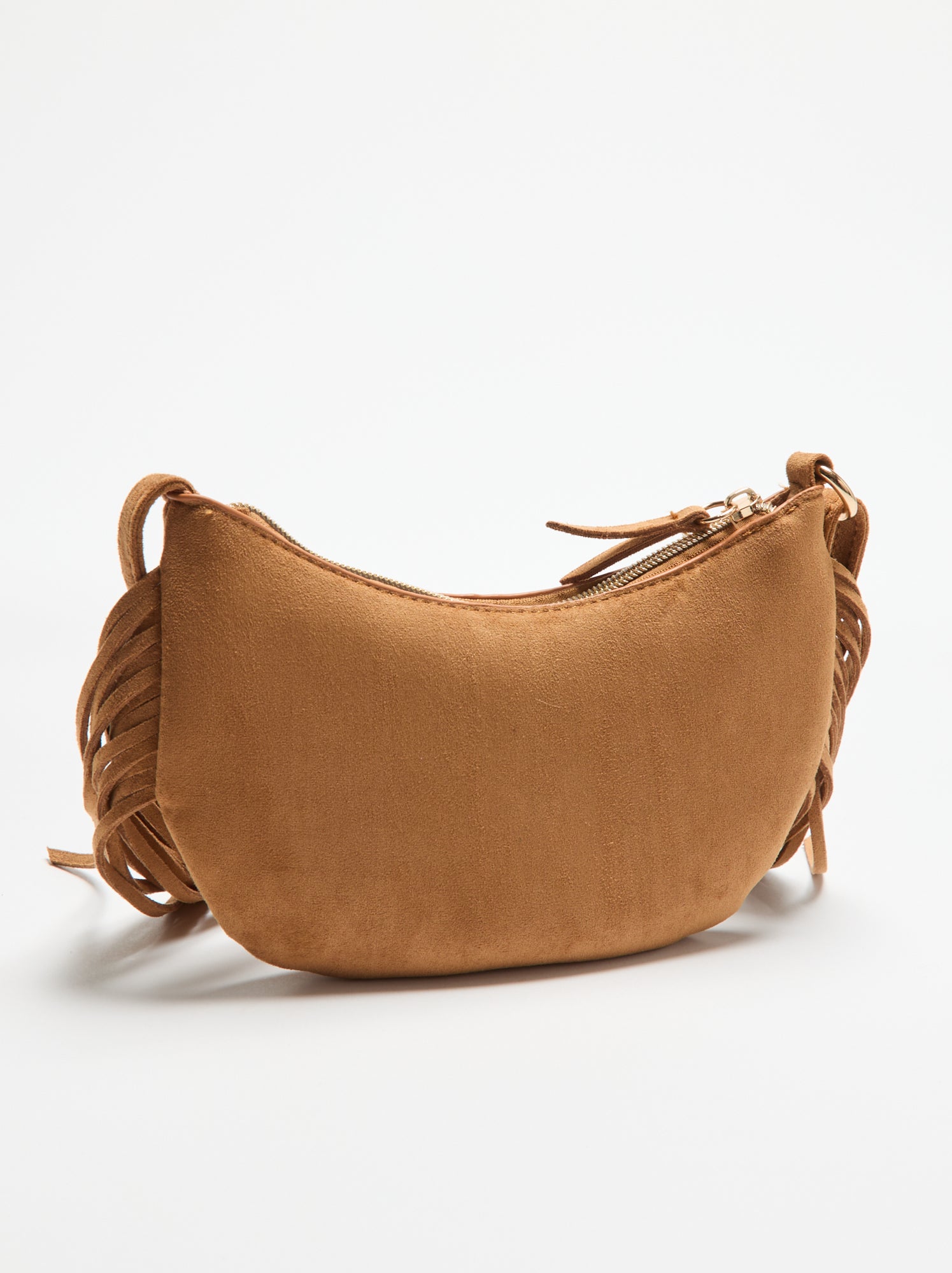 Sac à franges version mini - Beige