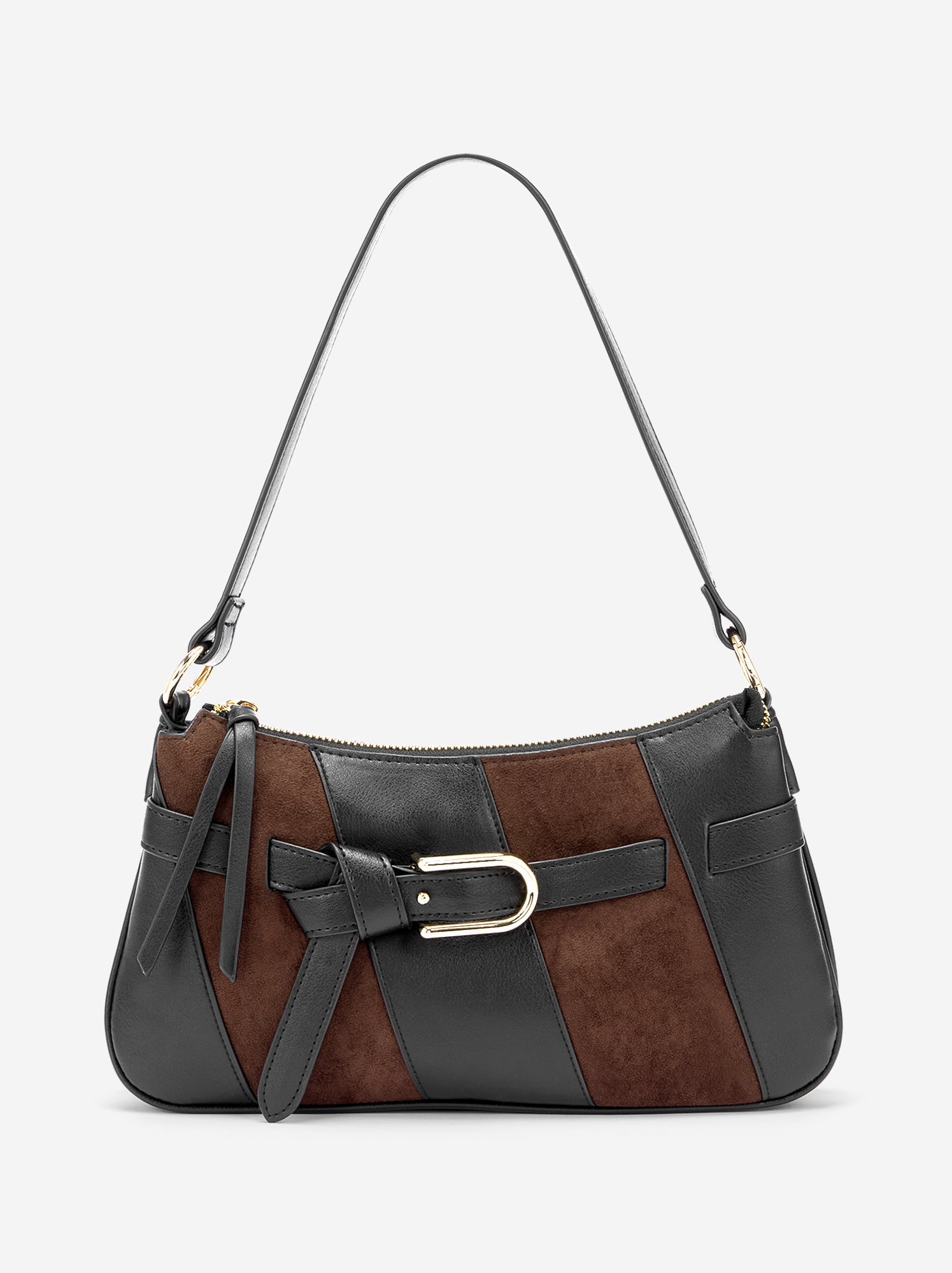 Sac à main avec bandoulière réglable - Noir