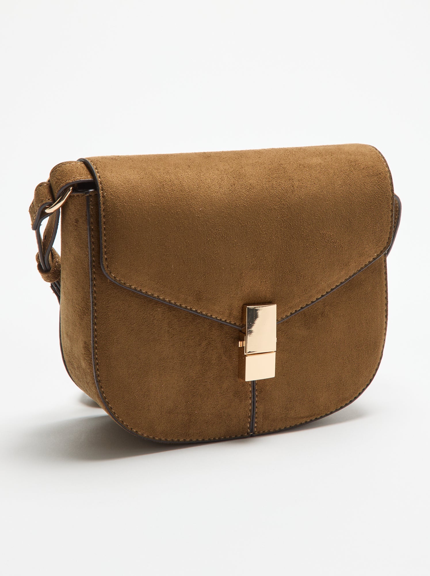 Sac à main en suédine - Kaki