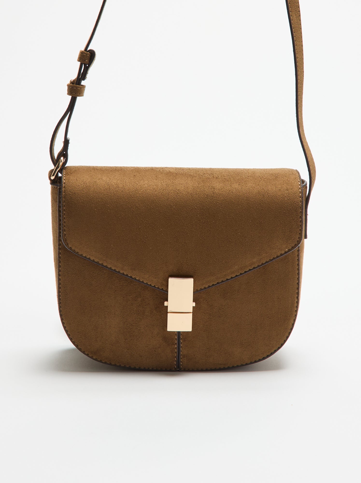 Sac à main en suédine - Kaki