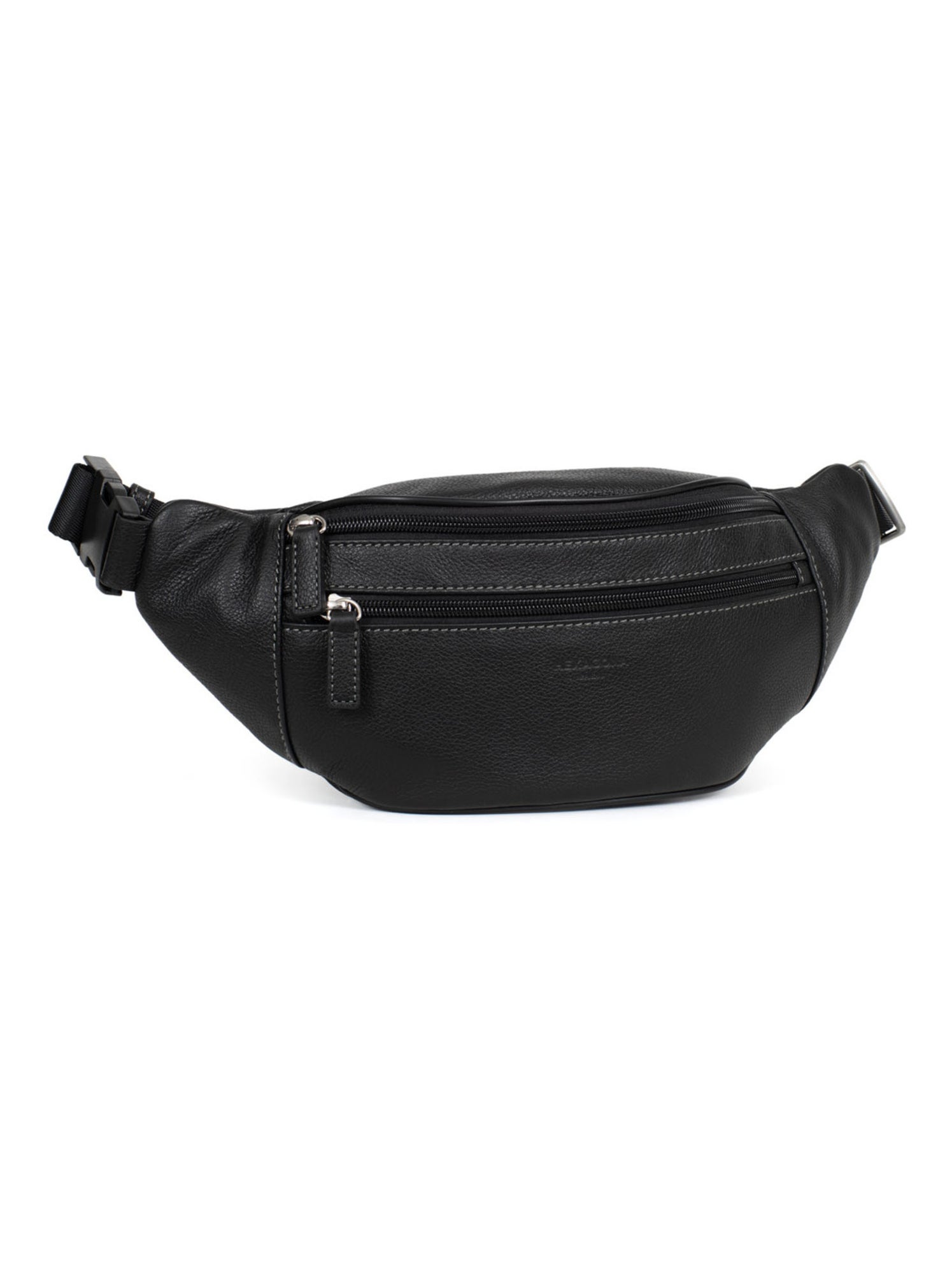Sac banane  Cuir CONFORT - Noir
