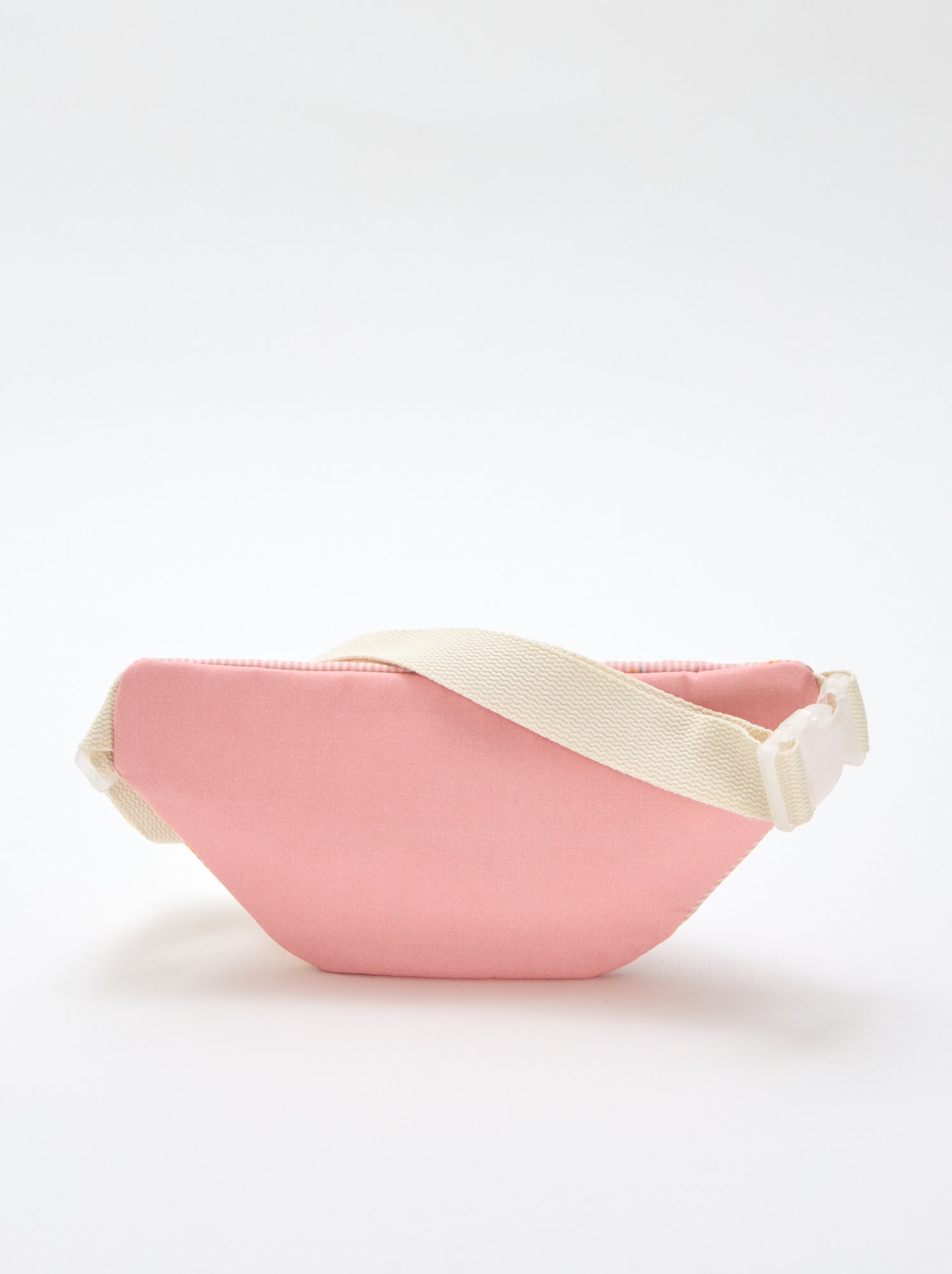 Sac banane imprimé all-over fleuri en coton - Rose