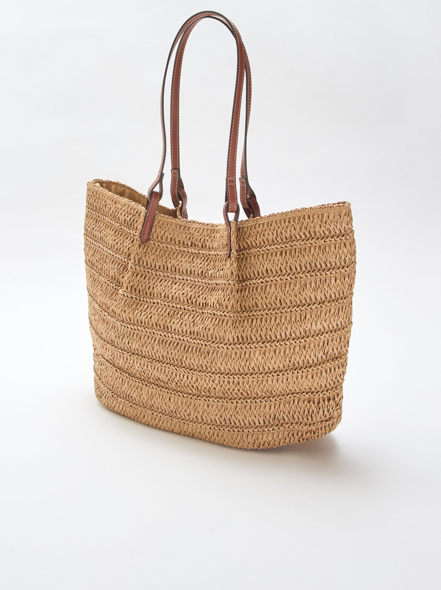 Sac cabas en paille - Beige