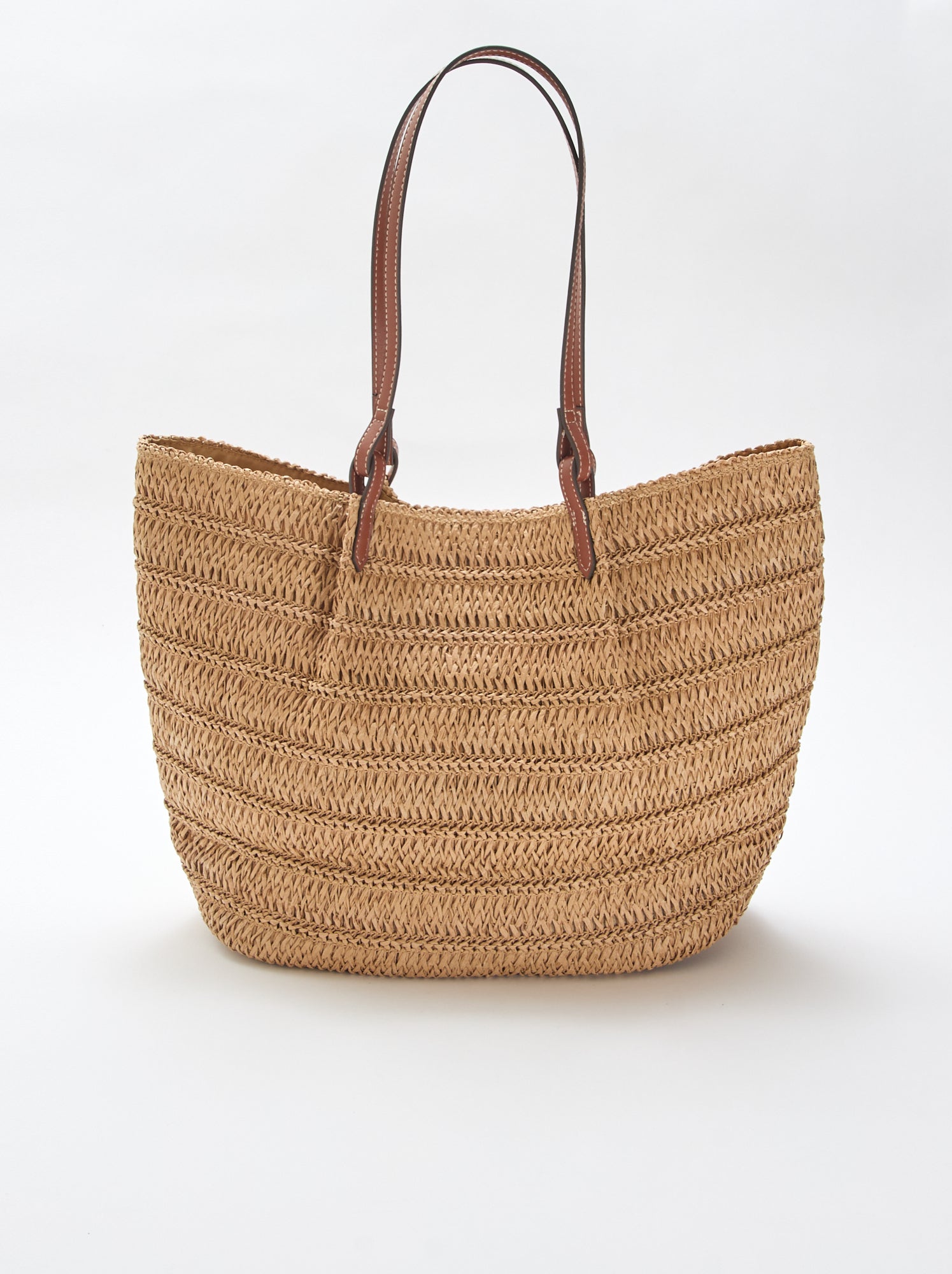 Sac cabas en paille - Beige