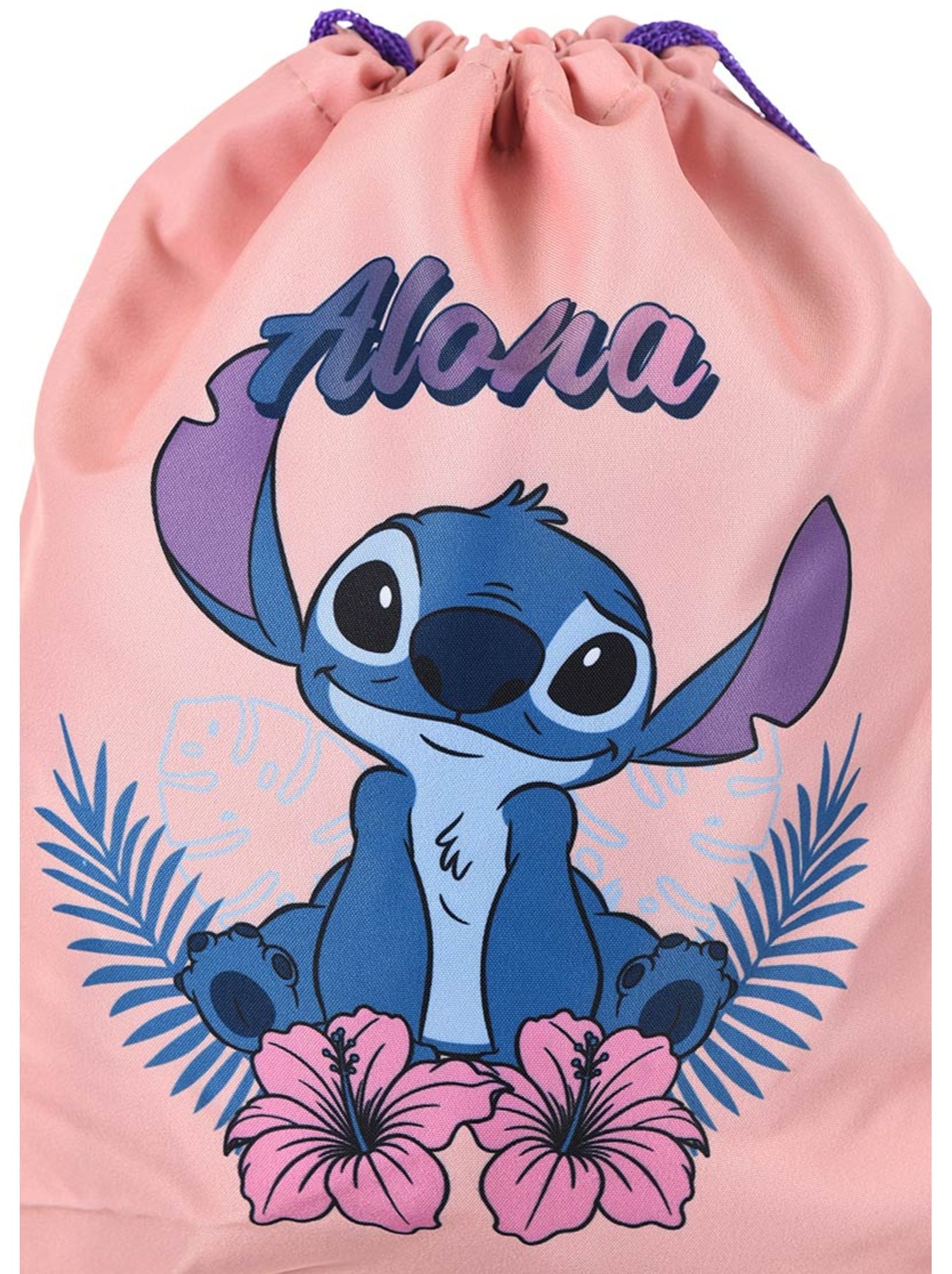 Sac de piscine lilo & stitch   | licence officielle - Rose