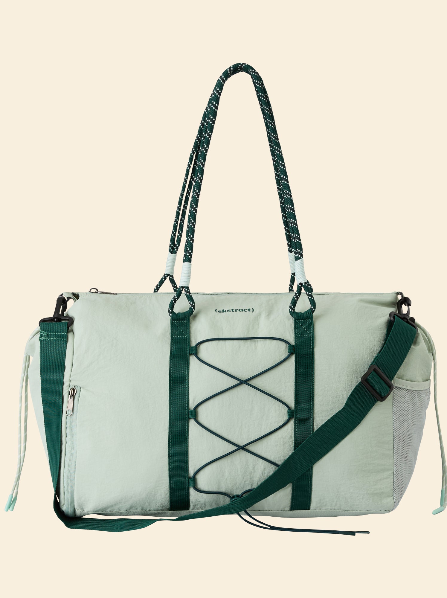 Sac de sport (ekstract) avec poches extérieures et rangement chaussures - Vert