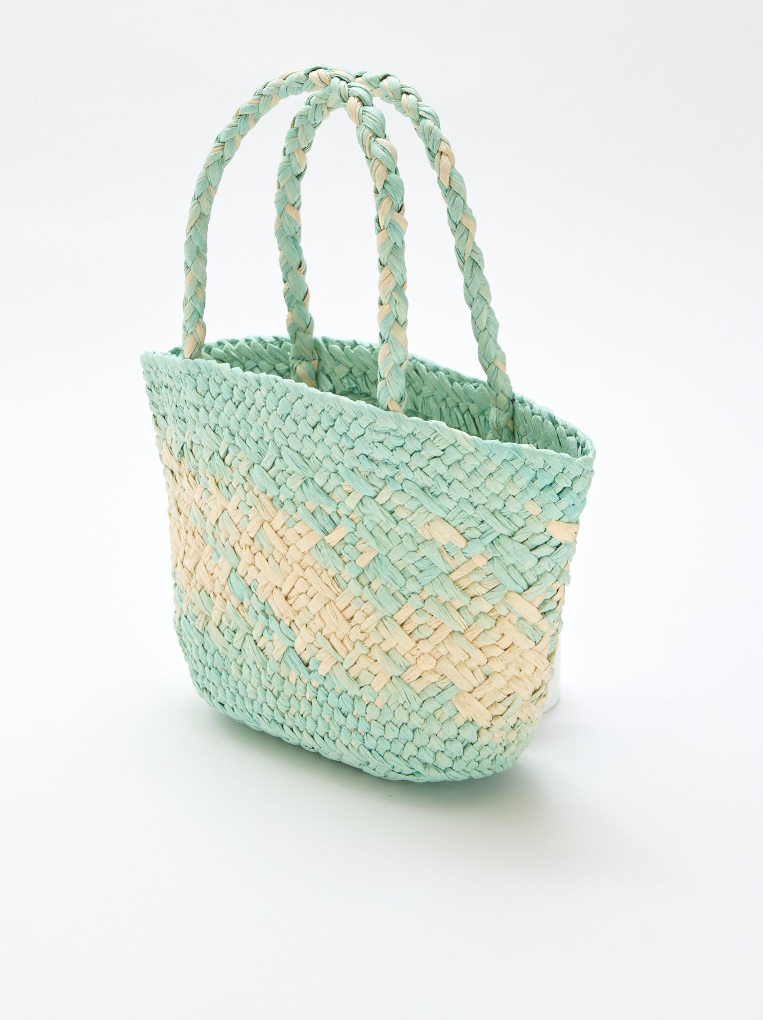 Sac en papier tressé - Vert