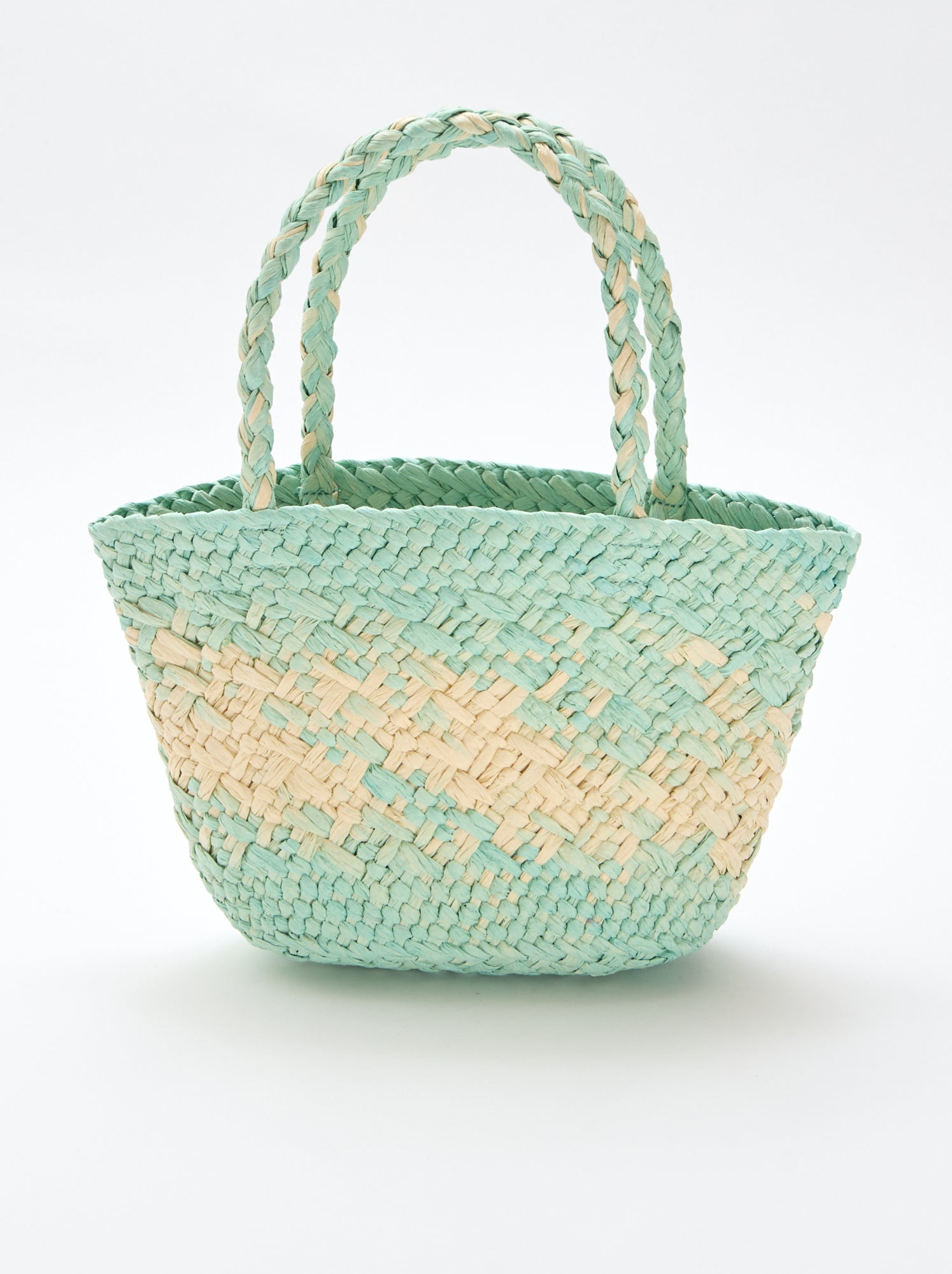 Sac en papier tressé - Vert