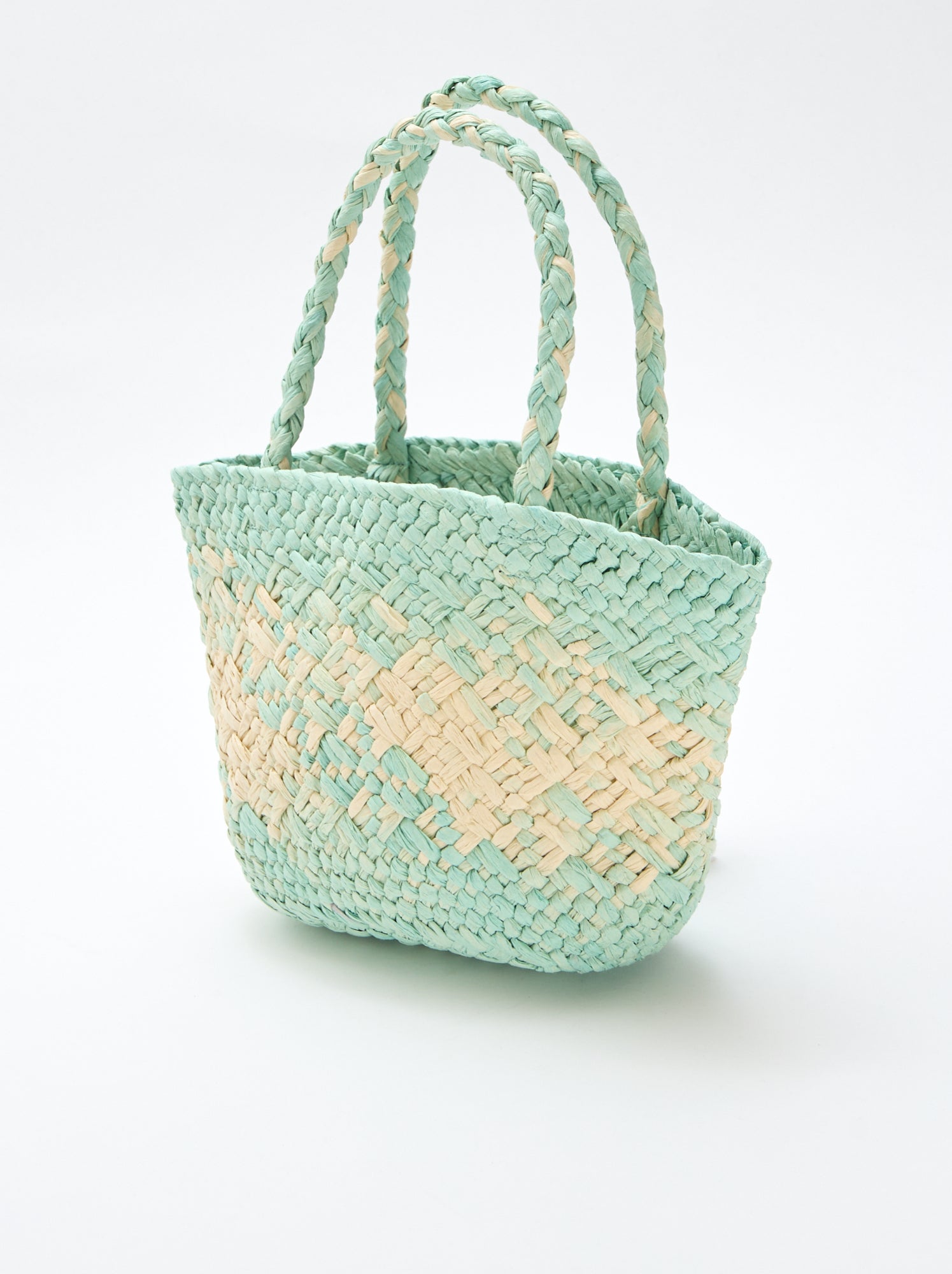 Sac en papier tressé - Vert