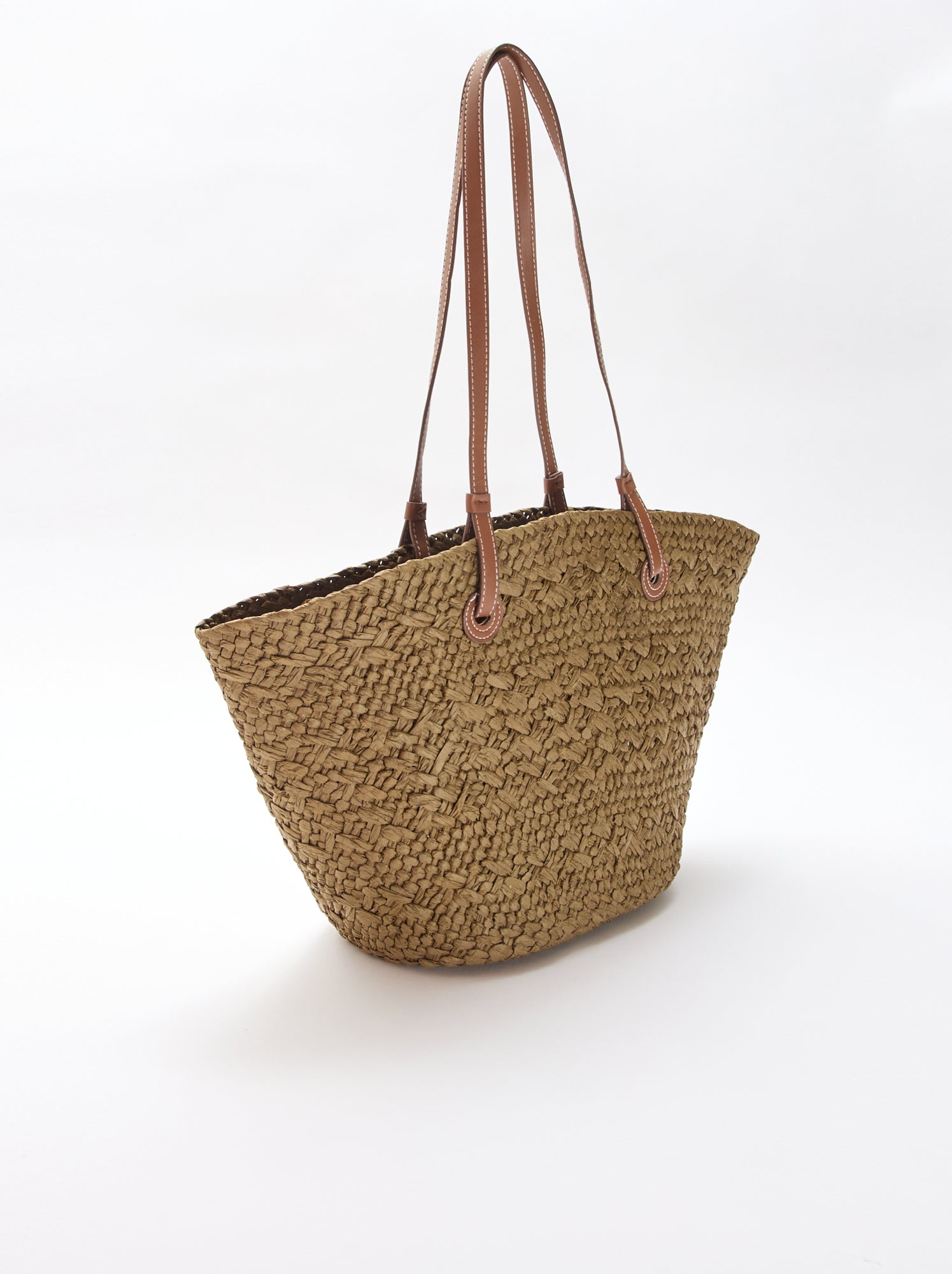 Sac panier avec anses - Kaki