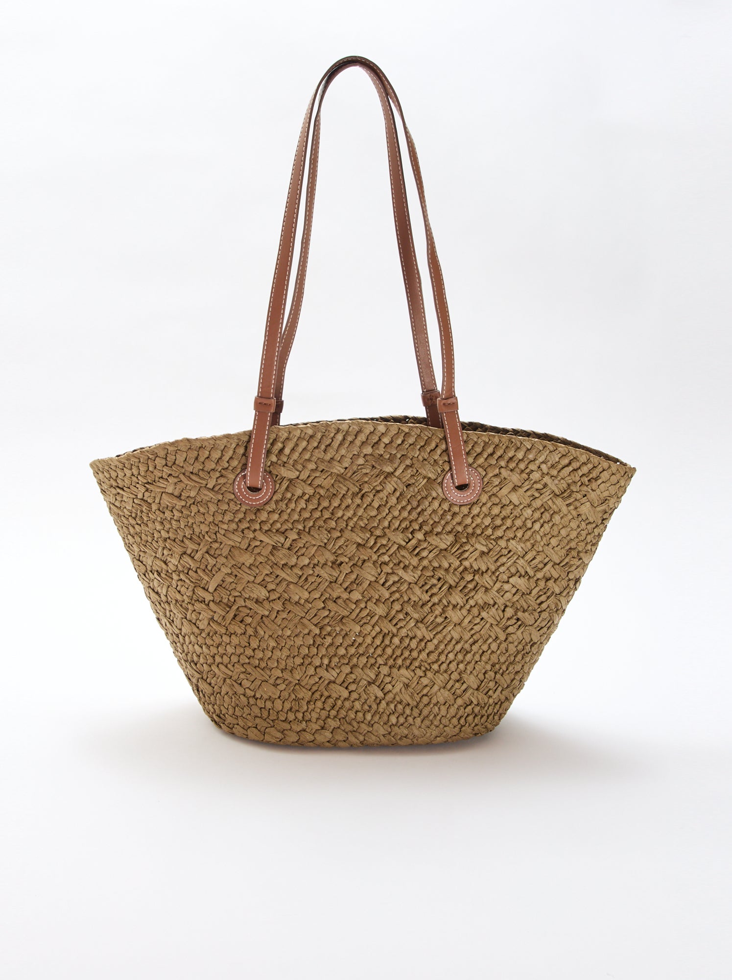 Sac panier avec anses - Kaki